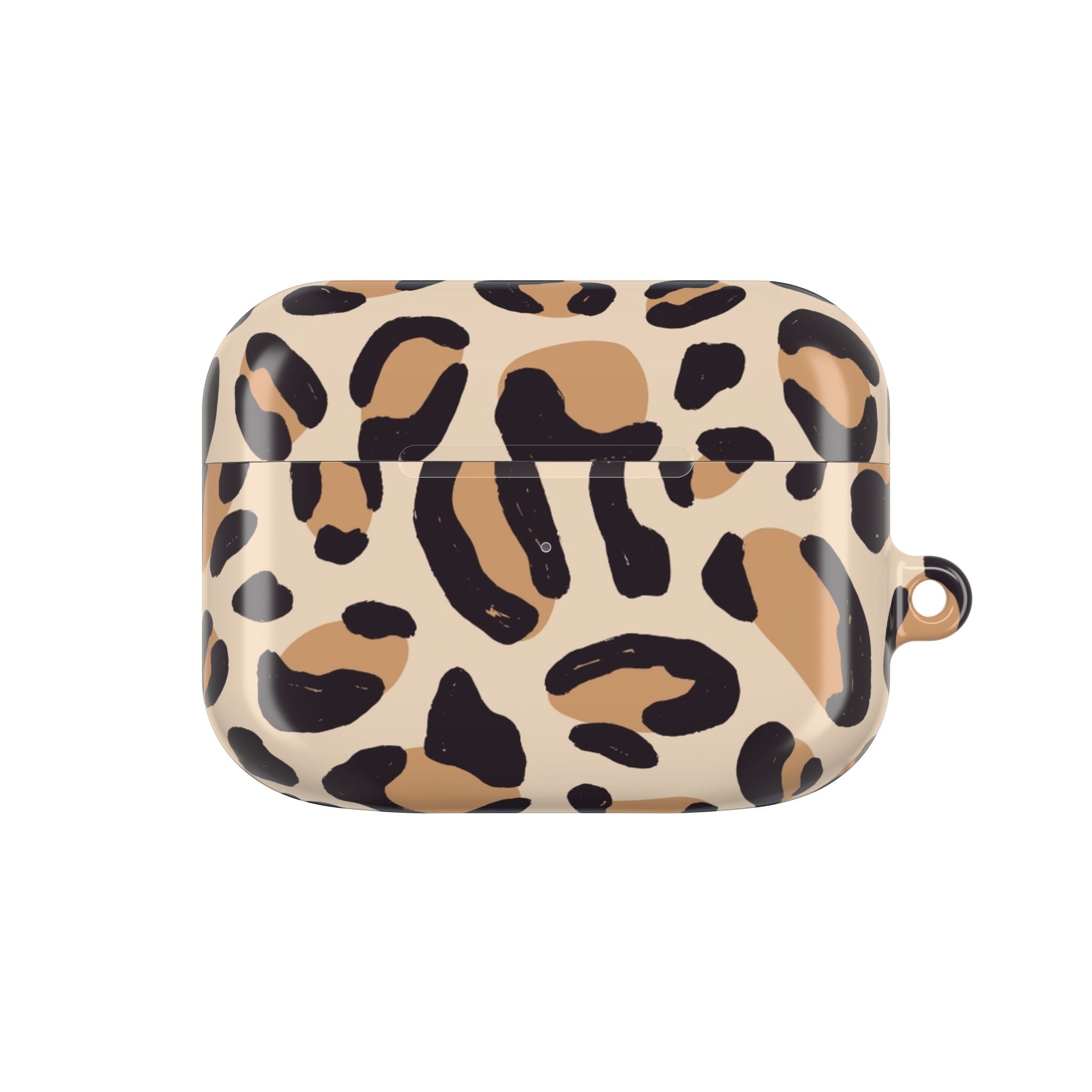 Leopard Print AirPod Case – Stylish Beige Animal Print Protective Cover