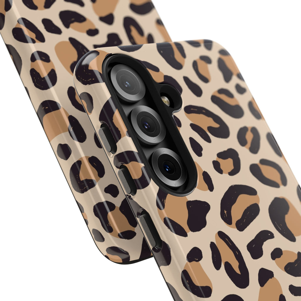 Leopard Print Tough Phone Case — Durable Slim Protective iPhone Cover