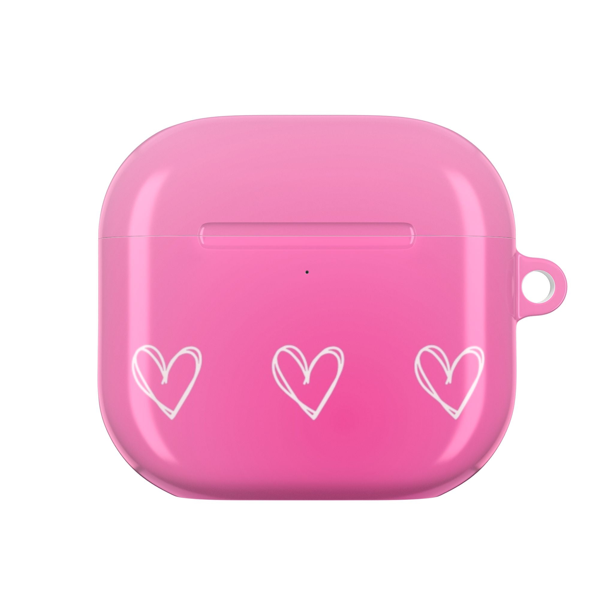 Pink Heart AirPod Case — Cute Silicone Protective Cover
