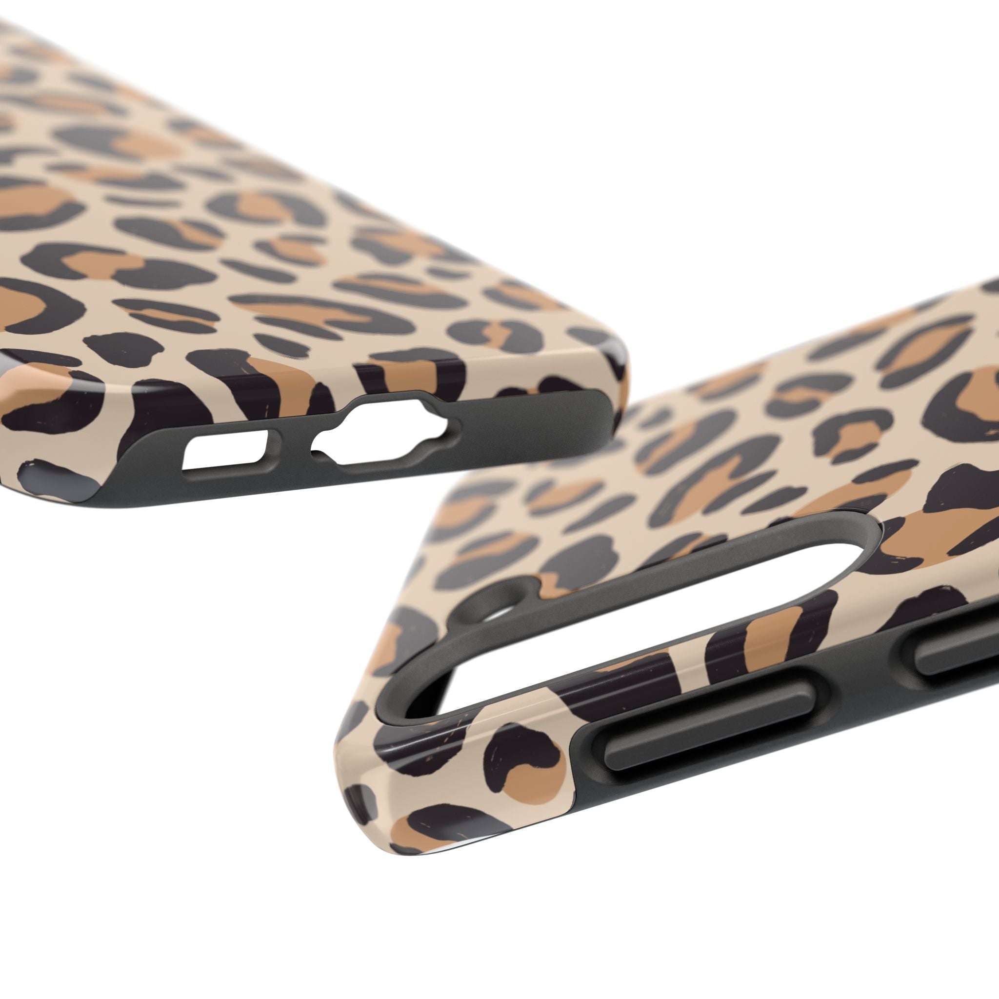 Leopard Print Tough Phone Case — Durable Slim Protective iPhone Cover