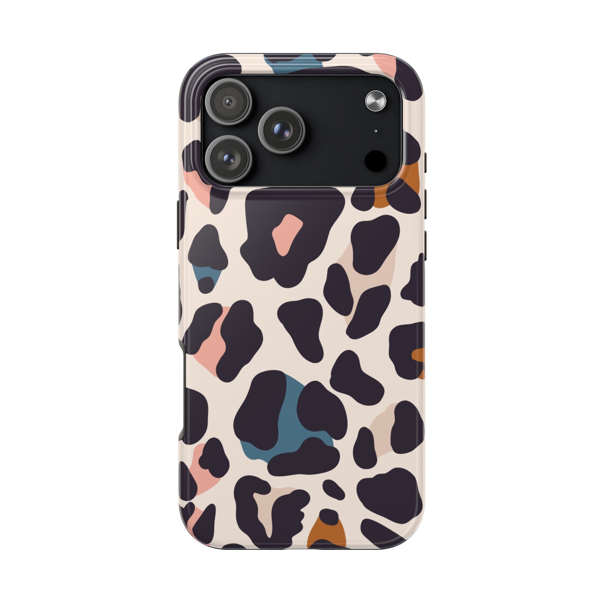 Leopard Spot Tough Phone Case — Pastel Animal Print Protective Cover