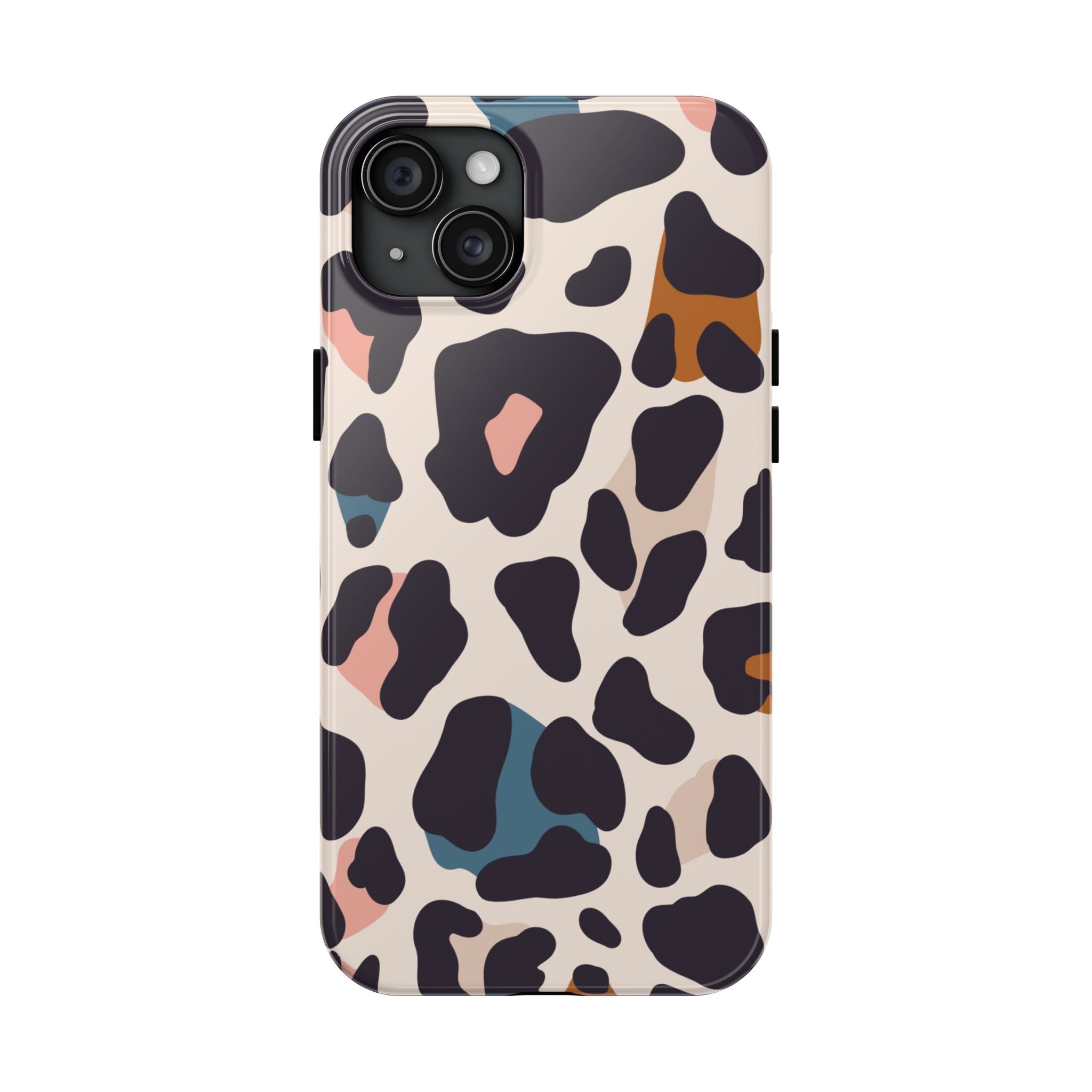 Leopard Spot Tough Phone Case — Pastel Animal Print Protective Cover
