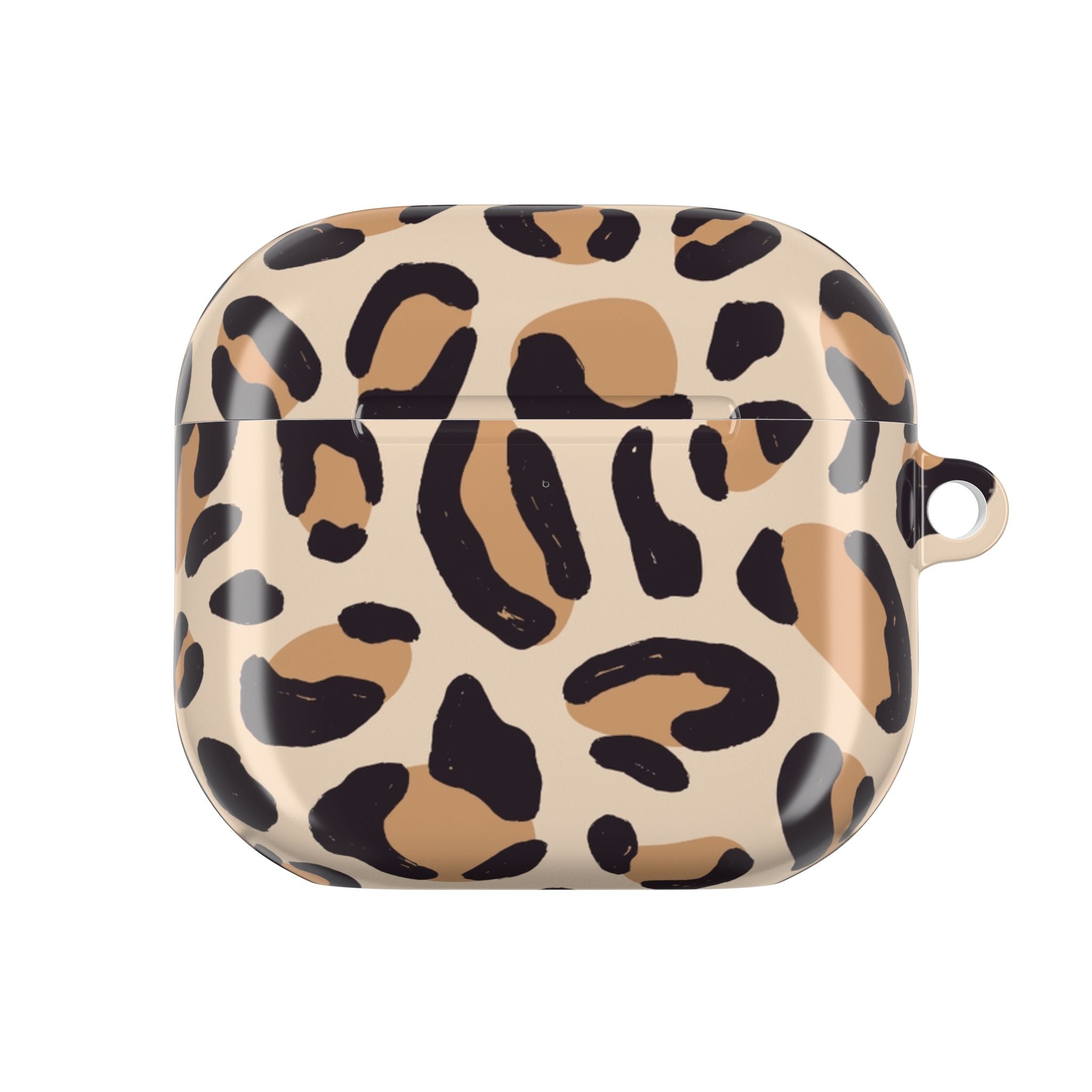 Leopard Print AirPod Case – Stylish Beige Animal Print Protective Cover
