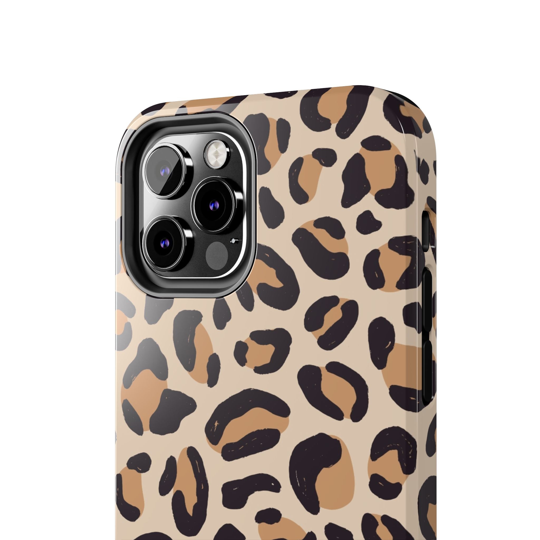 Leopard Print Tough Phone Case — Durable Slim Protective iPhone Cover