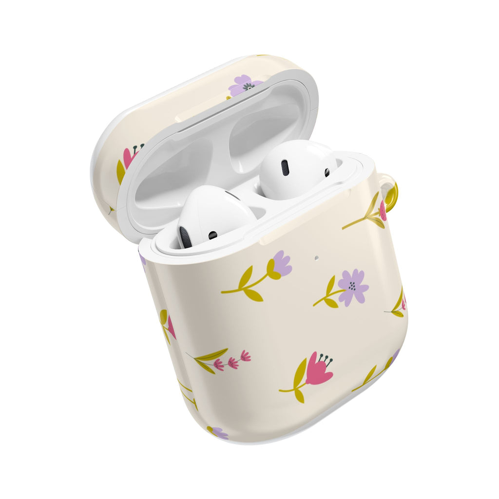 Floral Spring AirPod Case — Pastel Wildflower Protective Cover