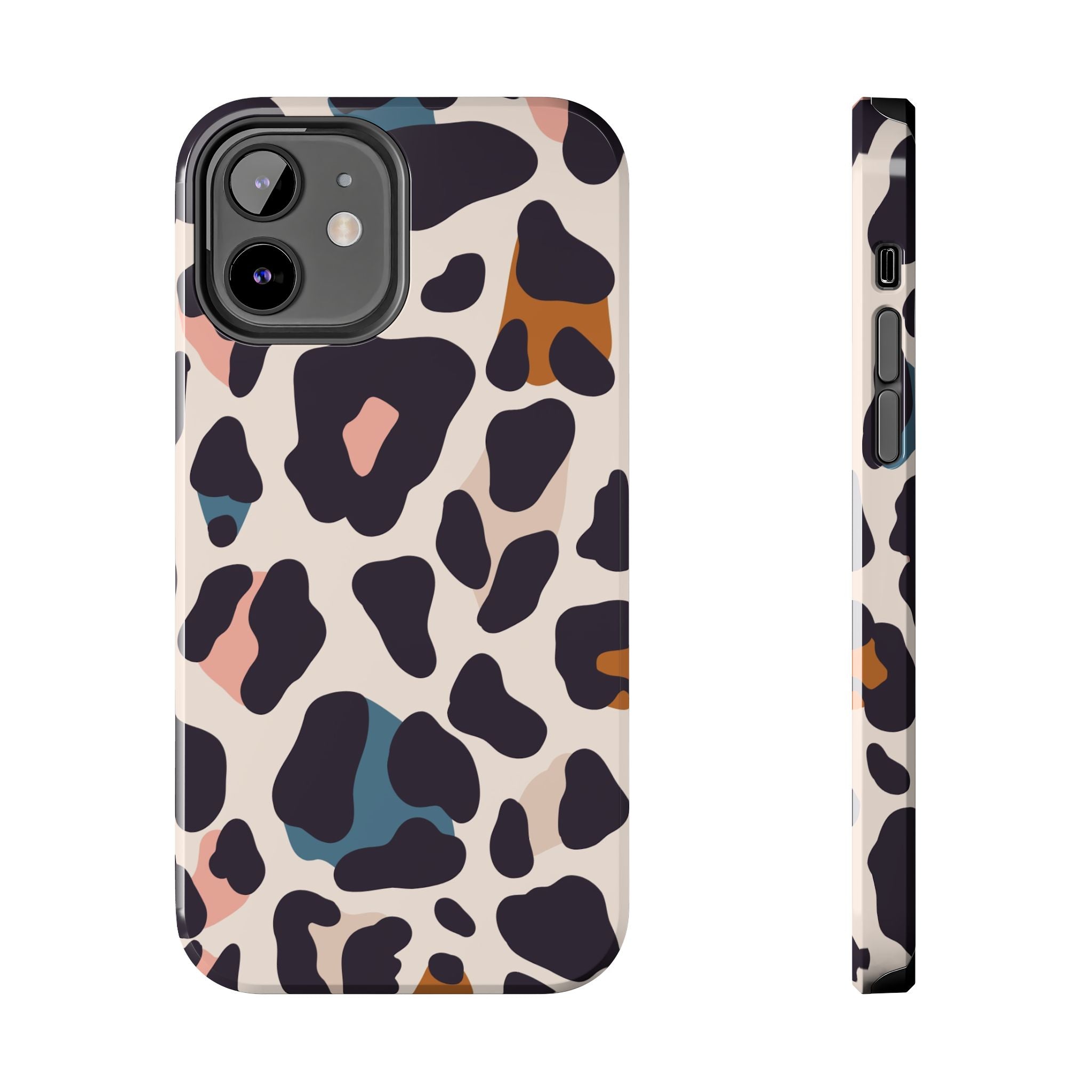 Leopard Spot Tough Phone Case — Pastel Animal Print Protective Cover