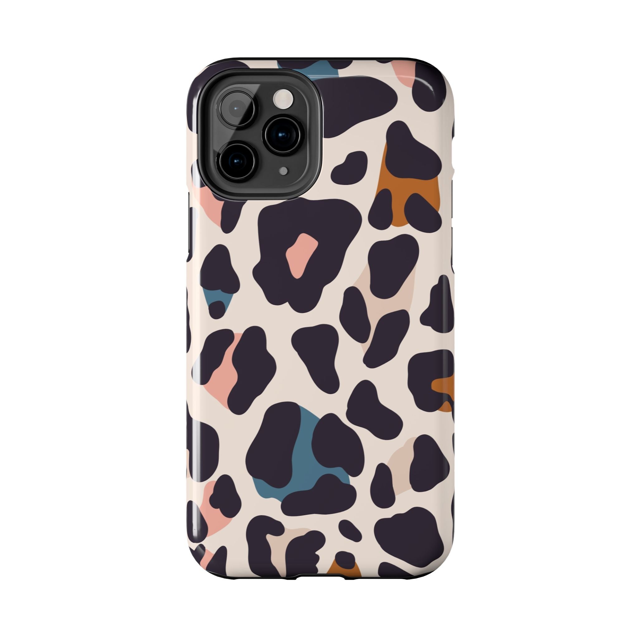 Leopard Spot Tough Phone Case — Pastel Animal Print Protective Cover