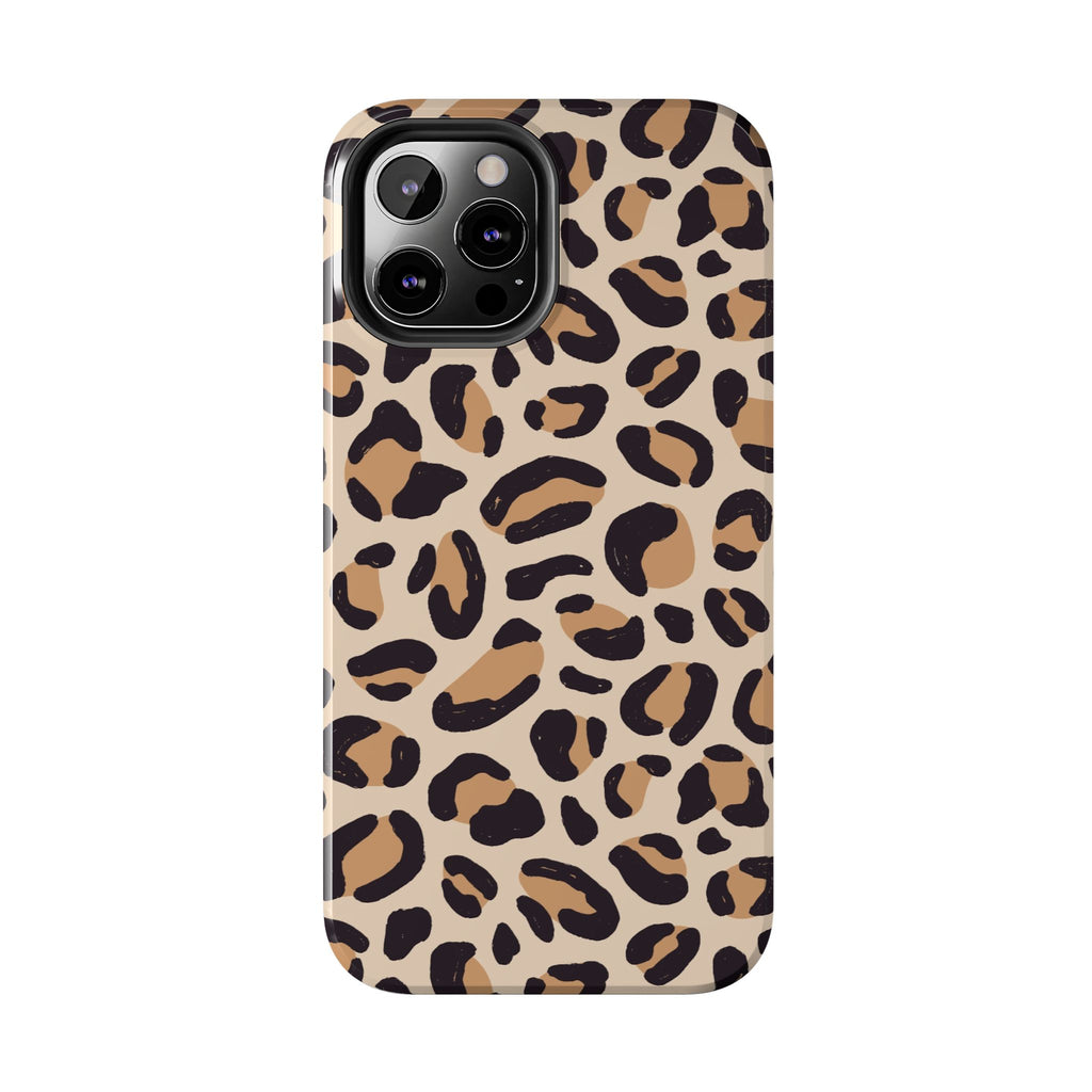 Leopard Print Tough Phone Case — Durable Slim Protective iPhone Cover