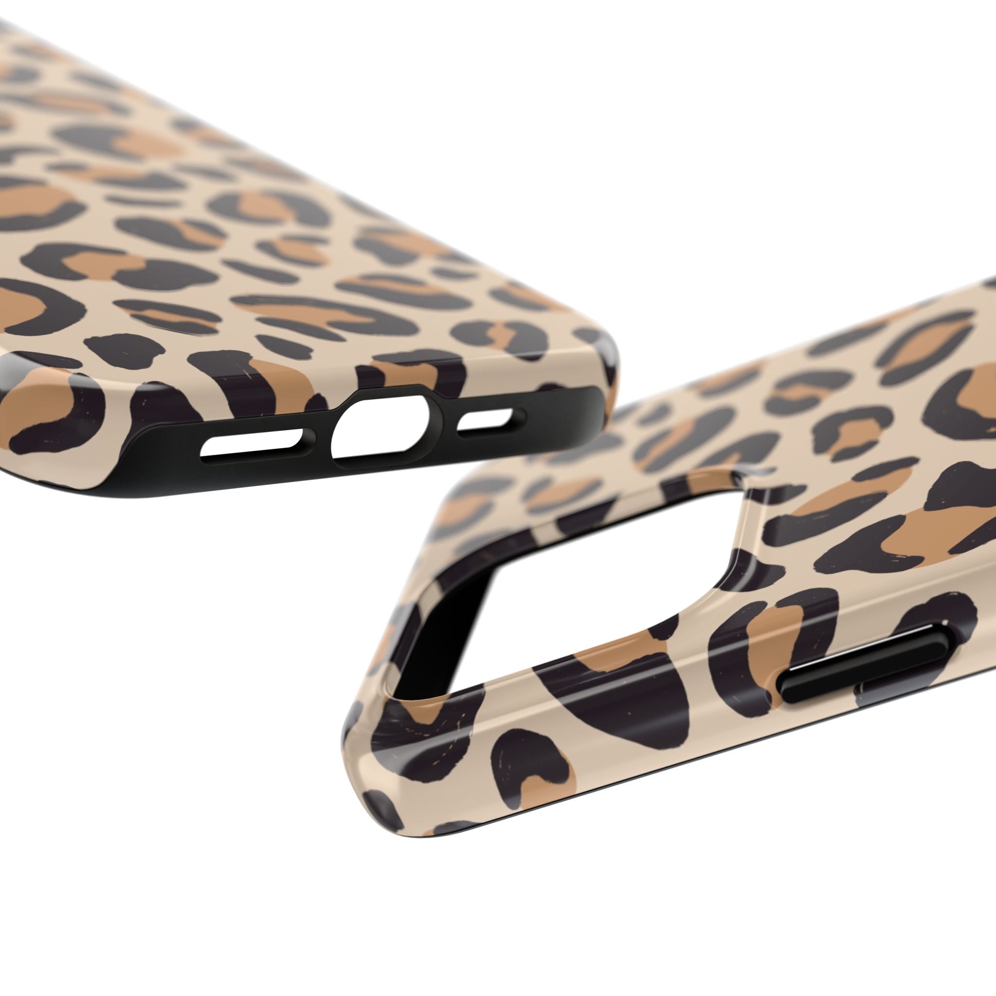 Leopard Print Tough Phone Case — Durable Slim Protective iPhone Cover