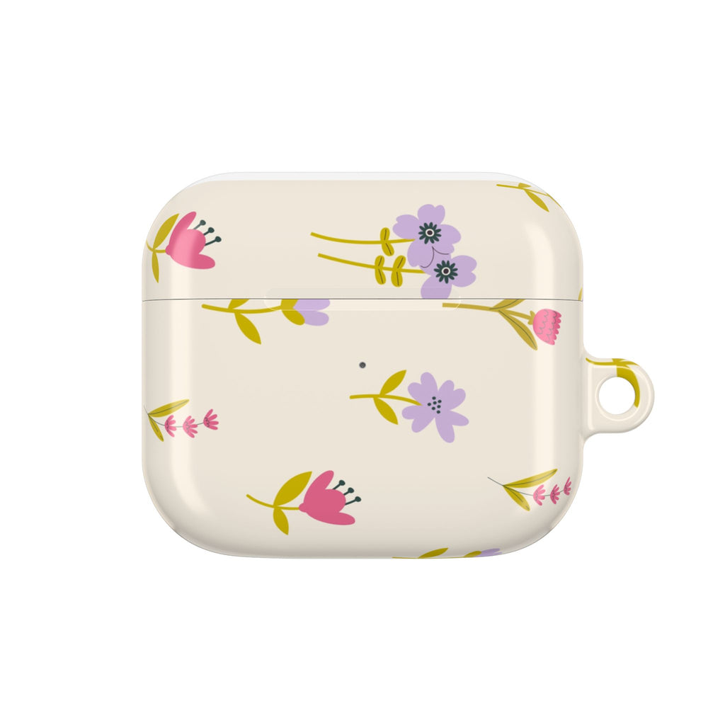 Floral Spring AirPod Case — Pastel Wildflower Protective Cover