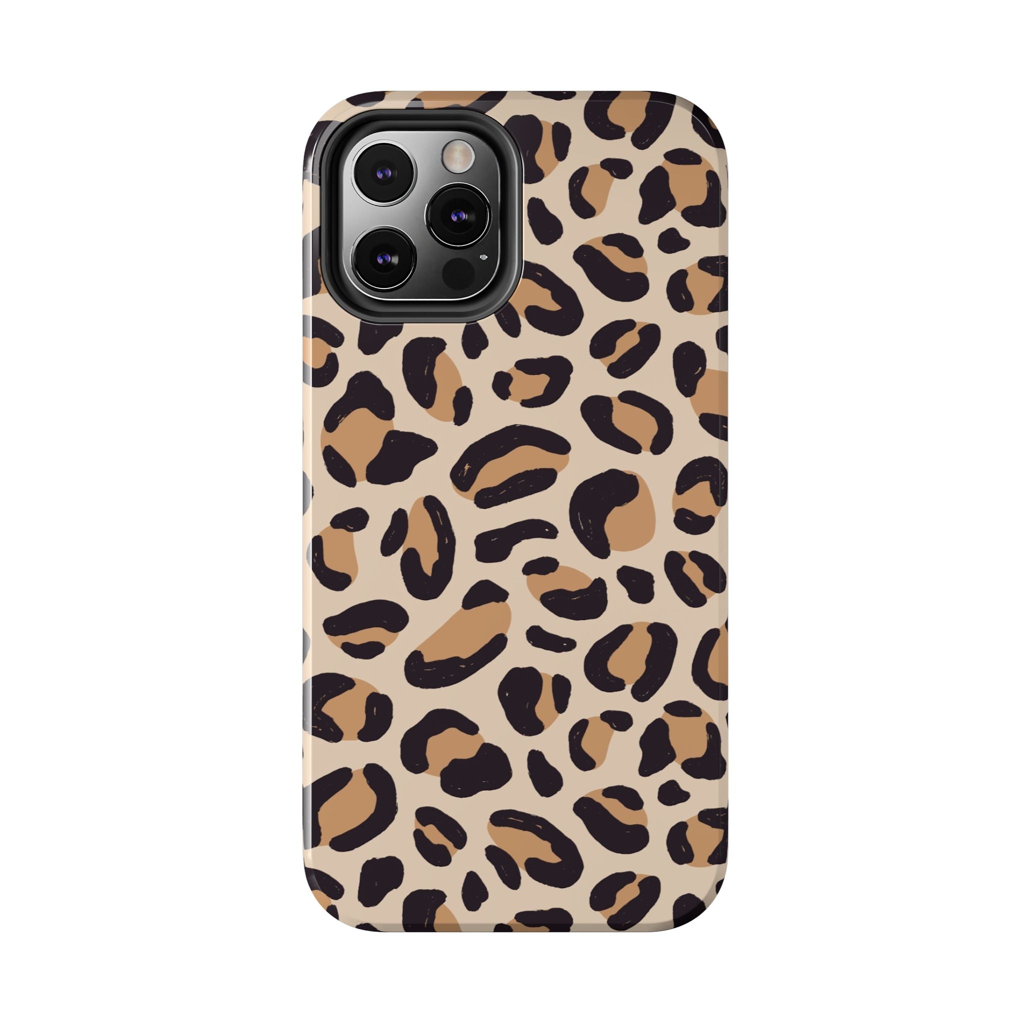 Leopard Print Tough Phone Case — Durable Slim Protective iPhone Cover