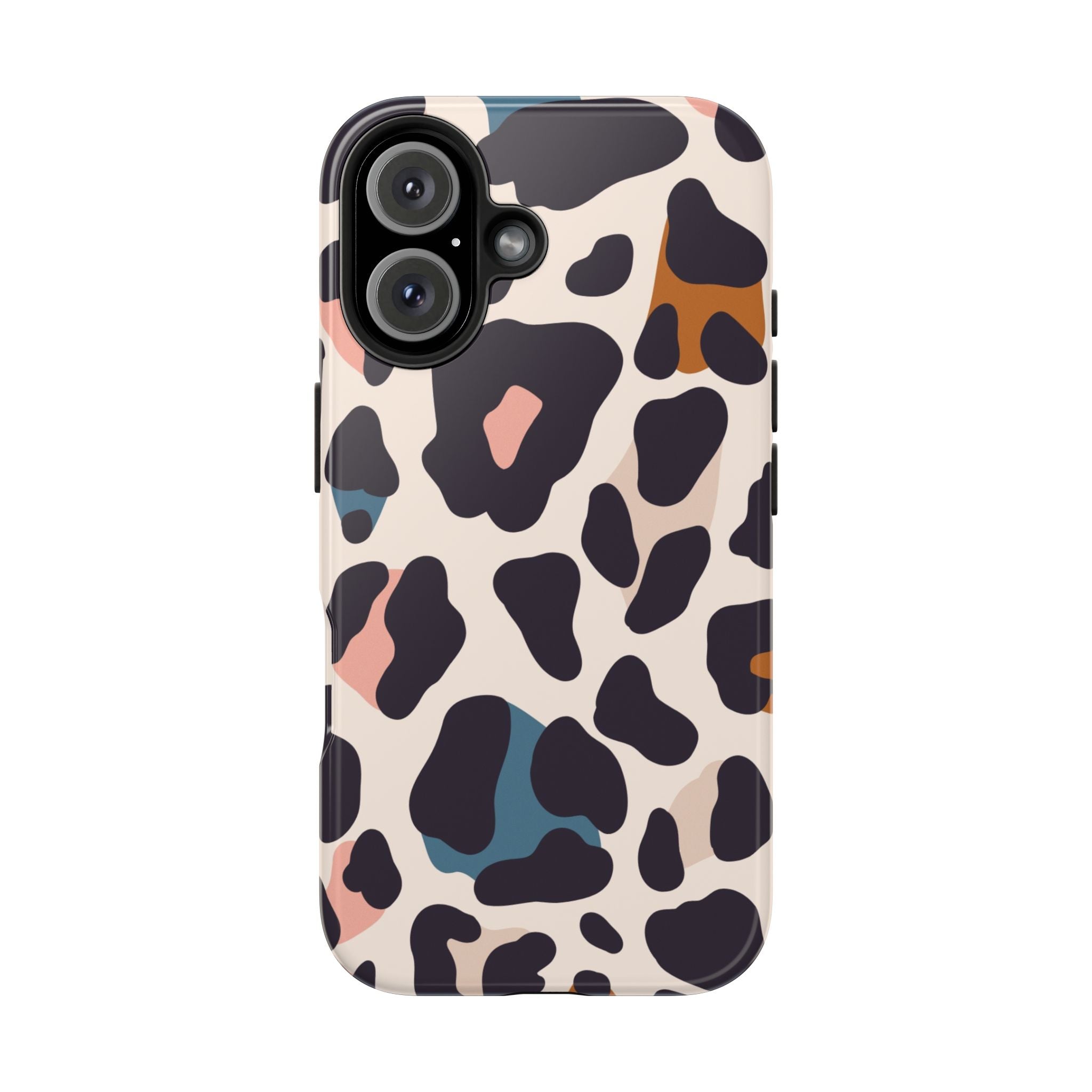 Leopard Spot Tough Phone Case — Pastel Animal Print Protective Cover