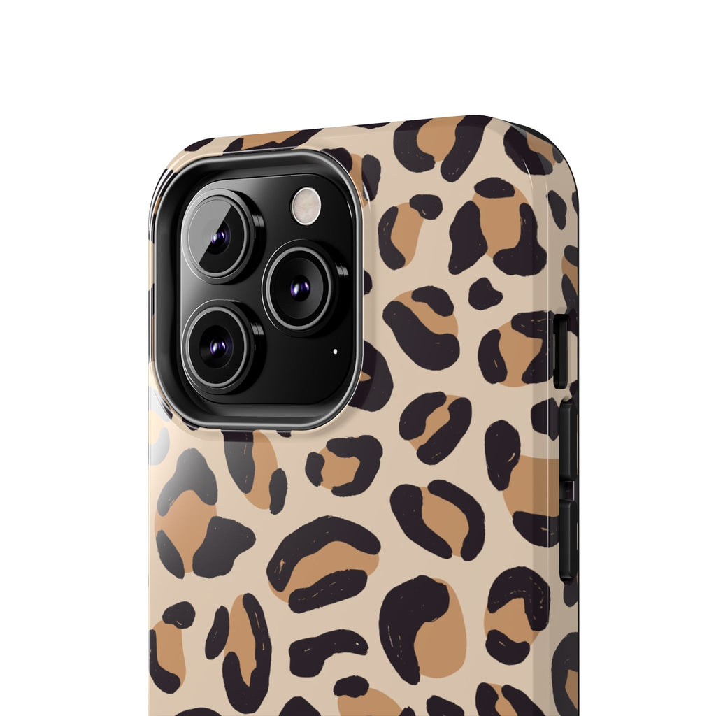 Leopard Print Tough Phone Case — Durable Slim Protective iPhone Cover