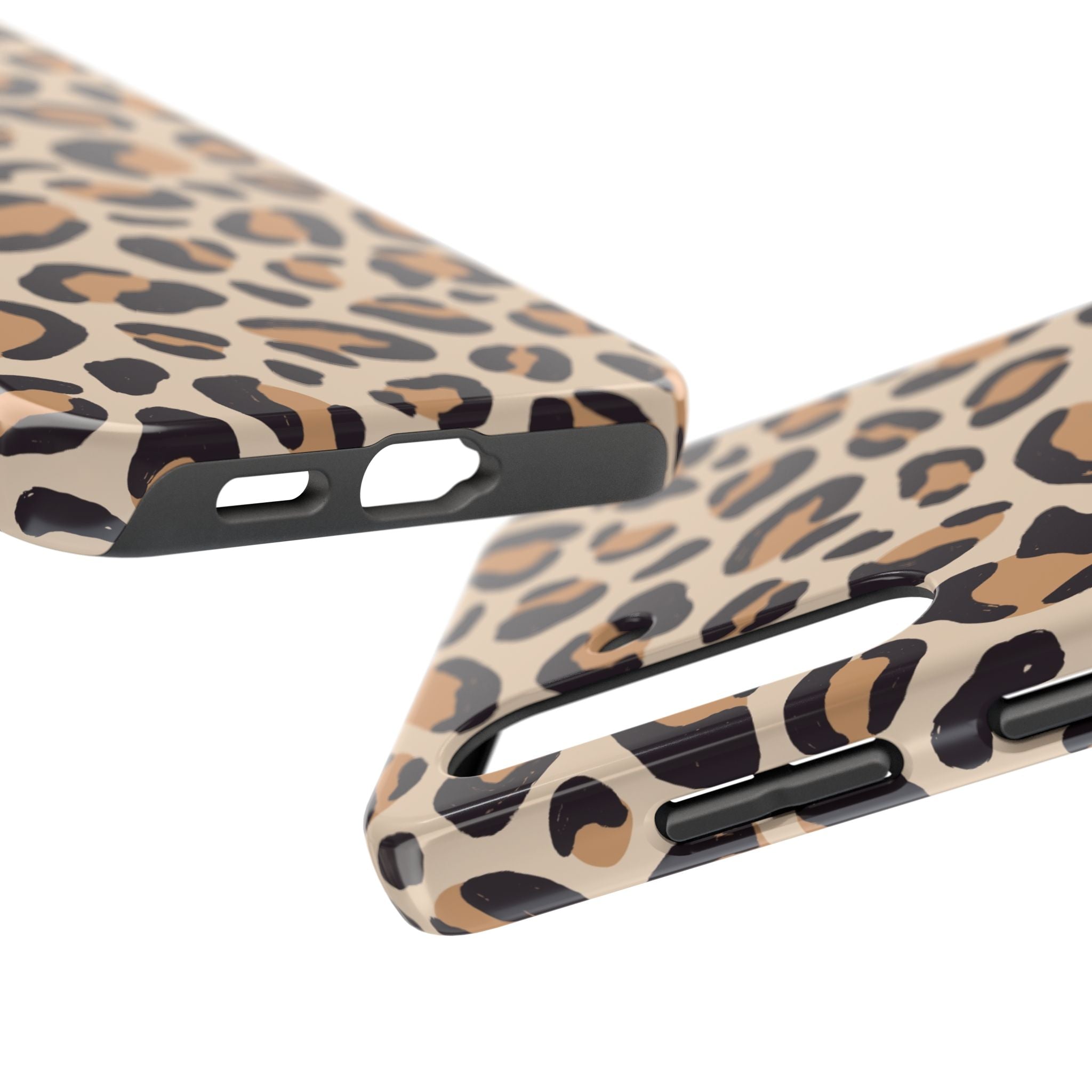 Leopard Print Tough Phone Case — Durable Slim Protective iPhone Cover