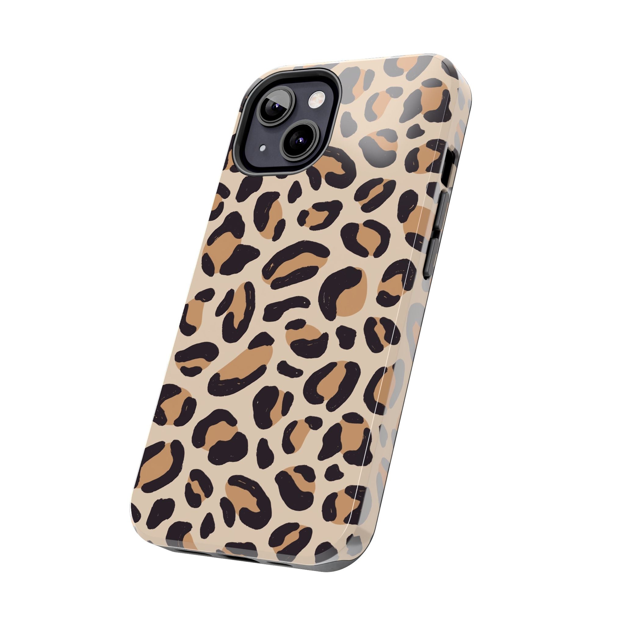 Leopard Print Tough Phone Case — Durable Slim Protective iPhone Cover