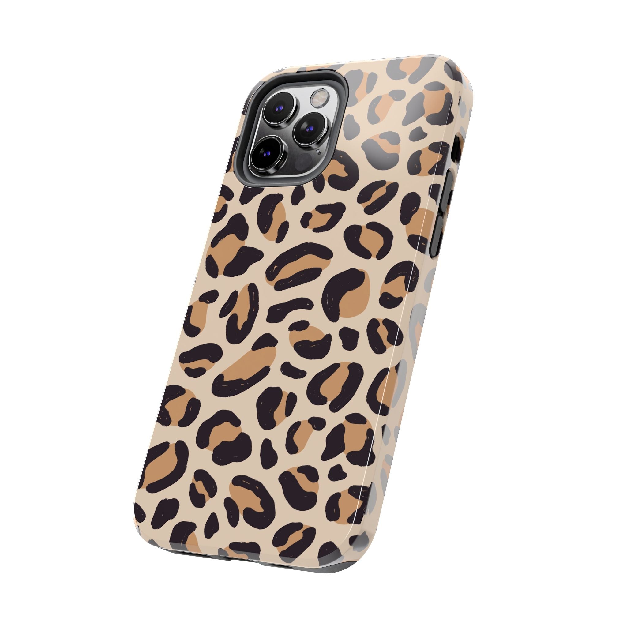 Leopard Print Tough Phone Case — Durable Slim Protective iPhone Cover