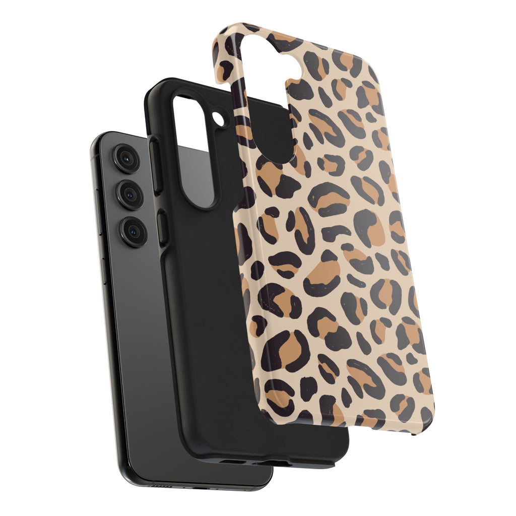 Leopard Print Tough Phone Case — Durable Slim Protective iPhone Cover
