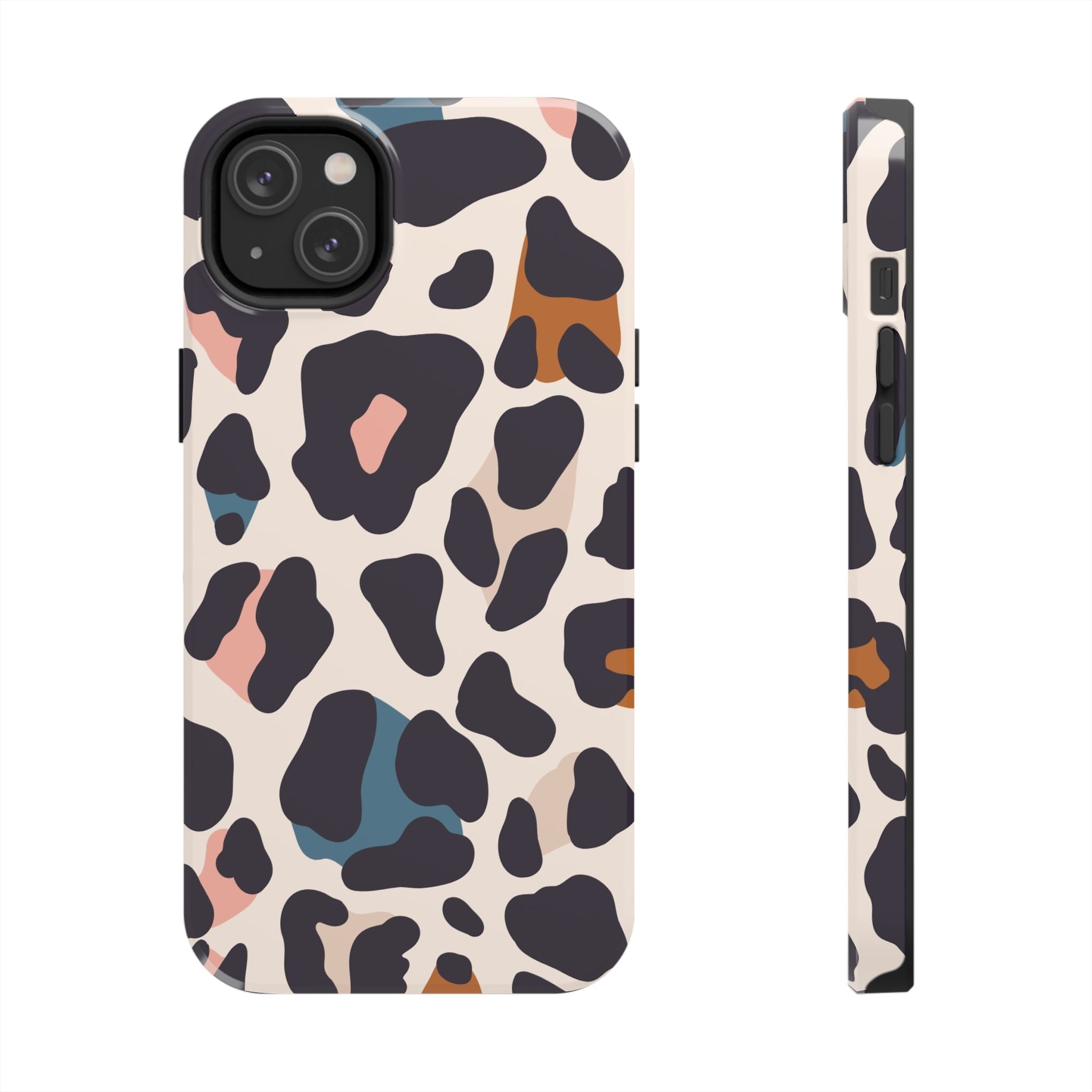 Leopard Spot Tough Phone Case — Pastel Animal Print Protective Cover