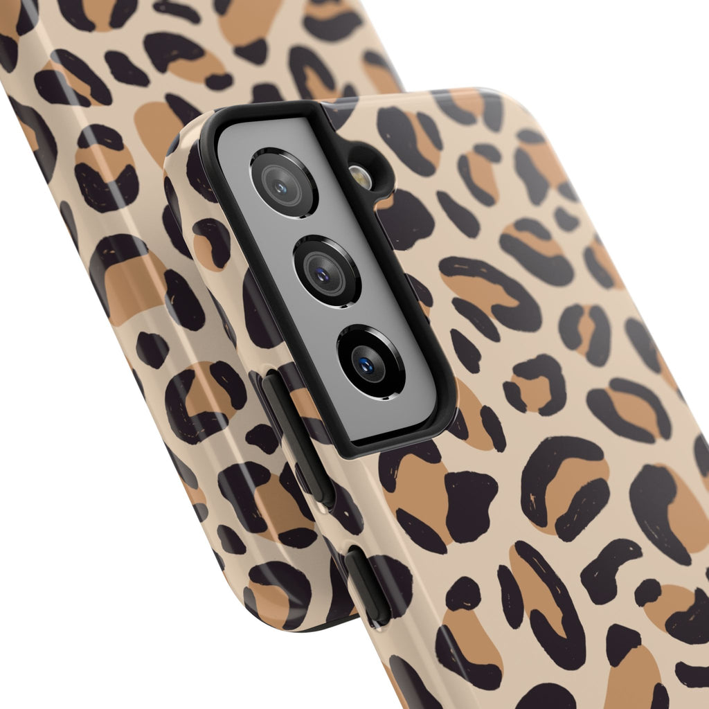 Leopard Print Tough Phone Case — Durable Slim Protective iPhone Cover
