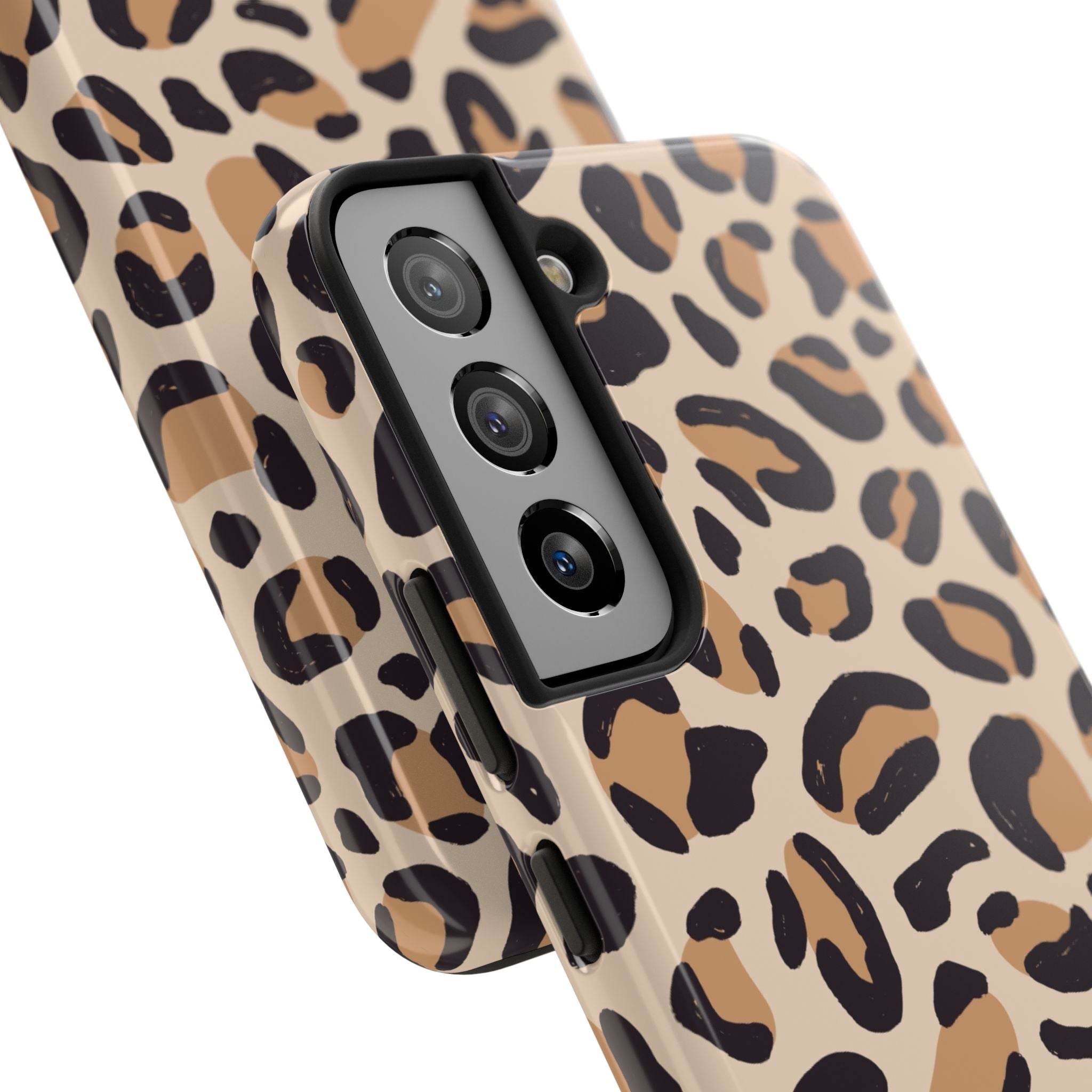 Leopard Print Tough Phone Case — Durable Slim Protective iPhone Cover