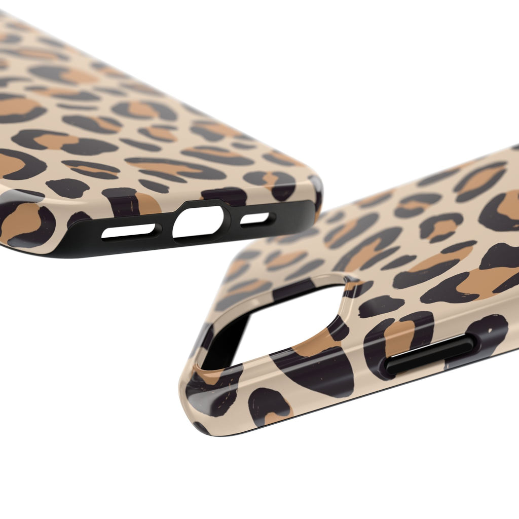 Leopard Print Tough Phone Case — Durable Slim Protective iPhone Cover