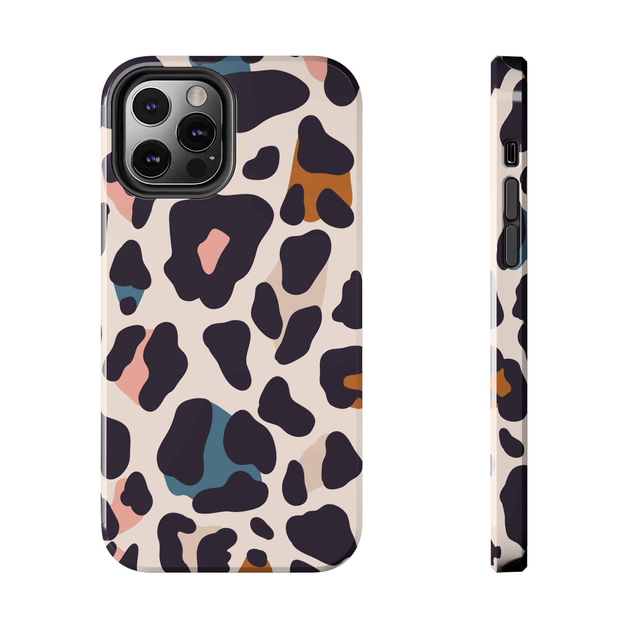 Leopard Spot Tough Phone Case — Pastel Animal Print Protective Cover