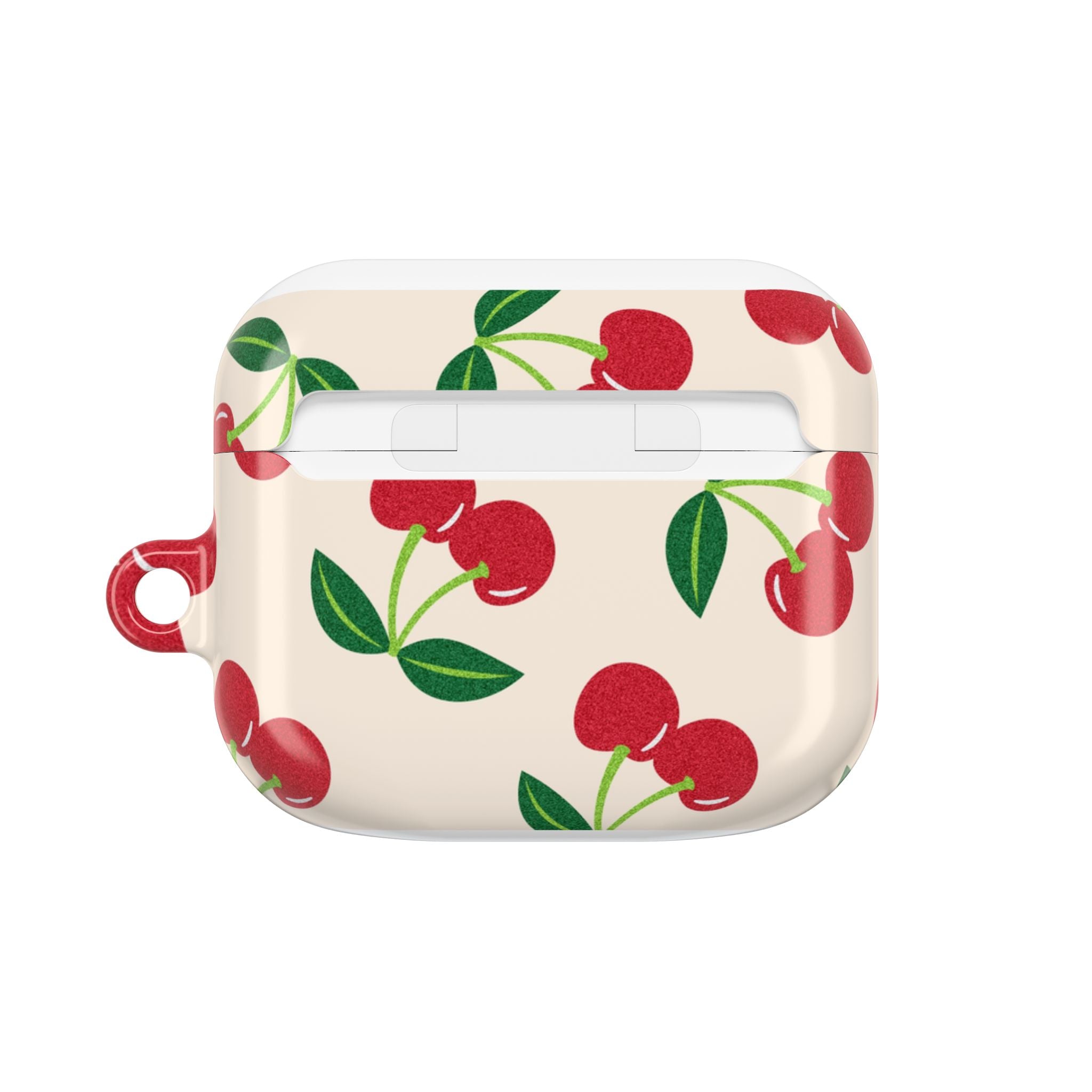 Cherry Pattern AirPod Case — Retro Red Cherry Protective Cover