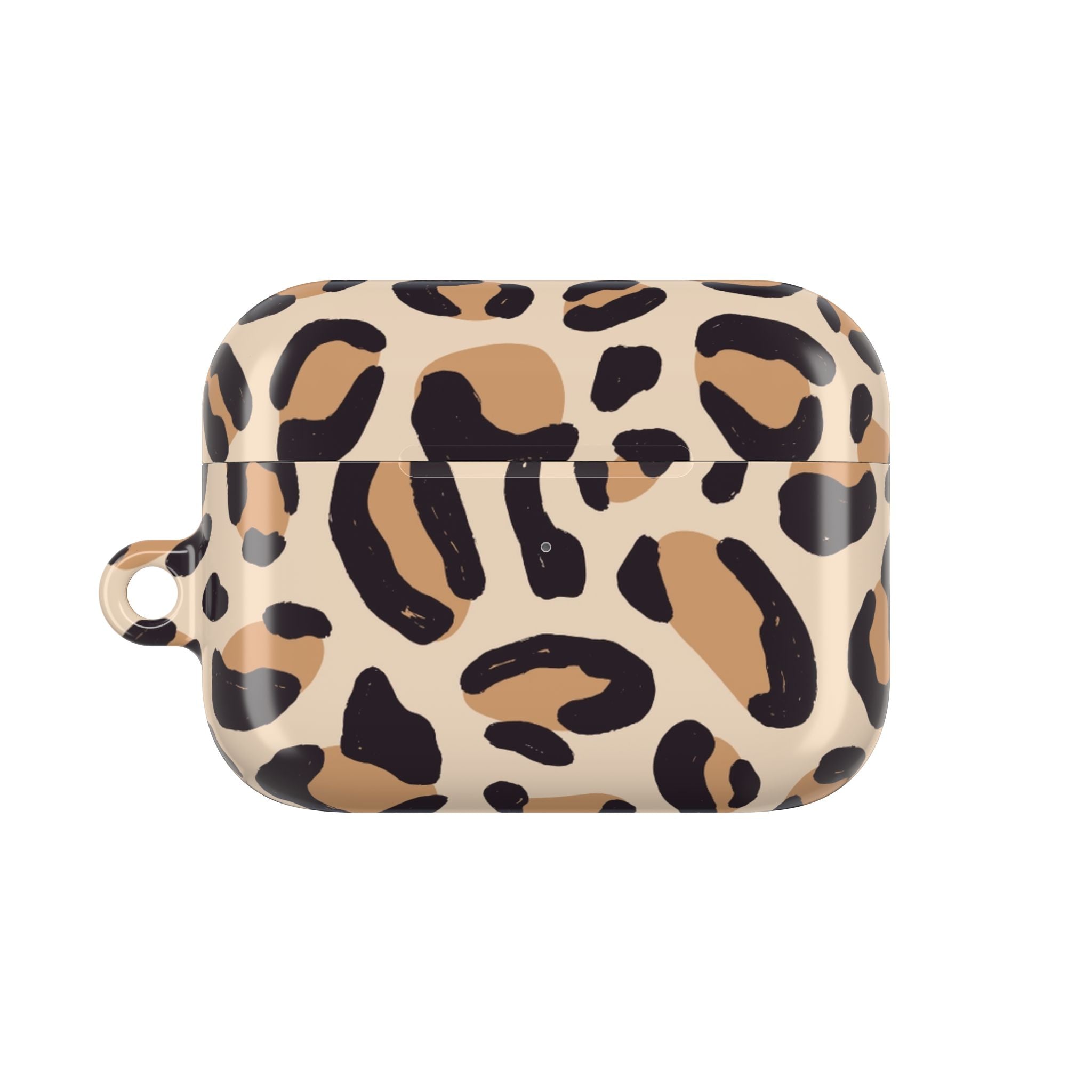 Leopard Print AirPod Case – Stylish Beige Animal Print Protective Cover