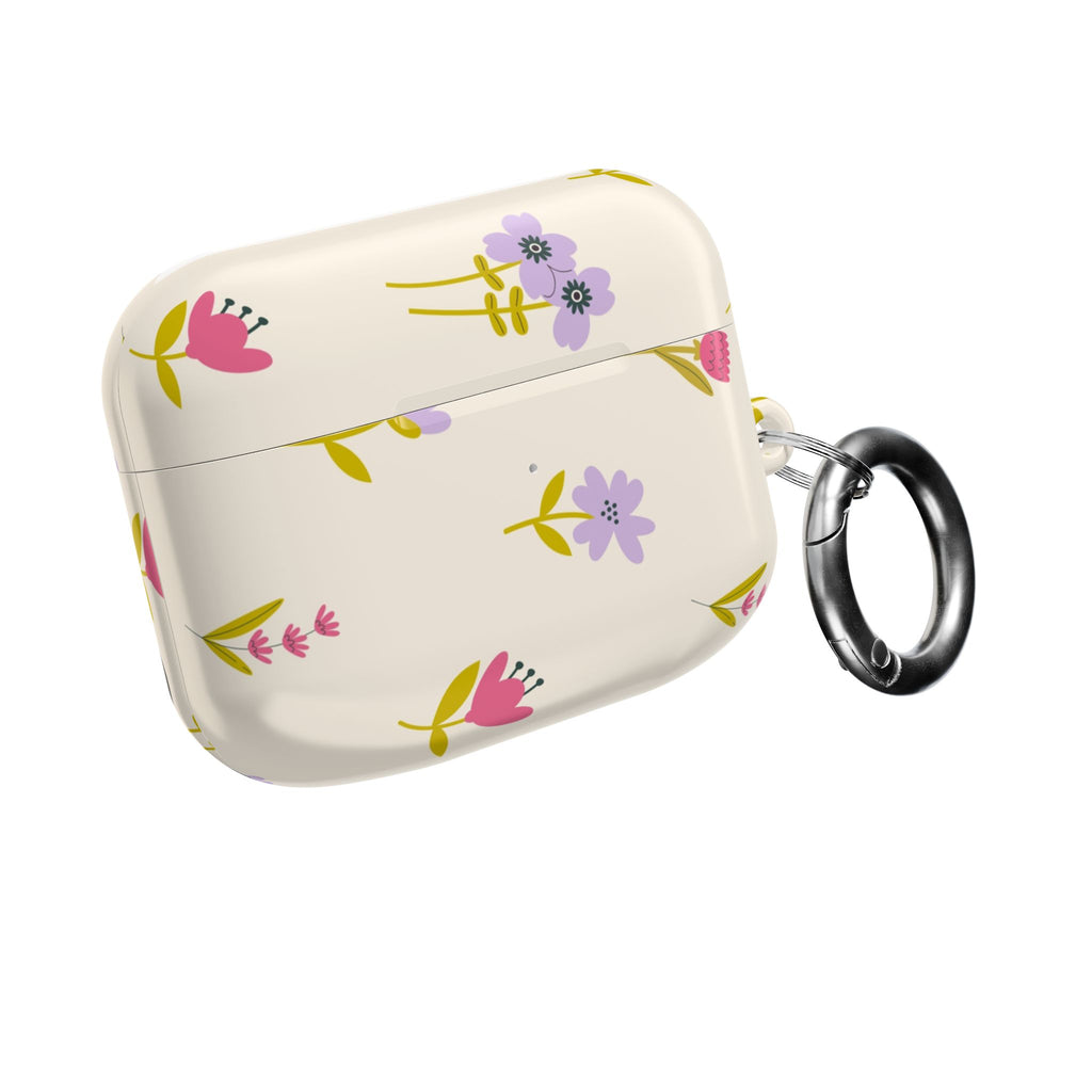 Floral Spring AirPod Case — Pastel Wildflower Protective Cover