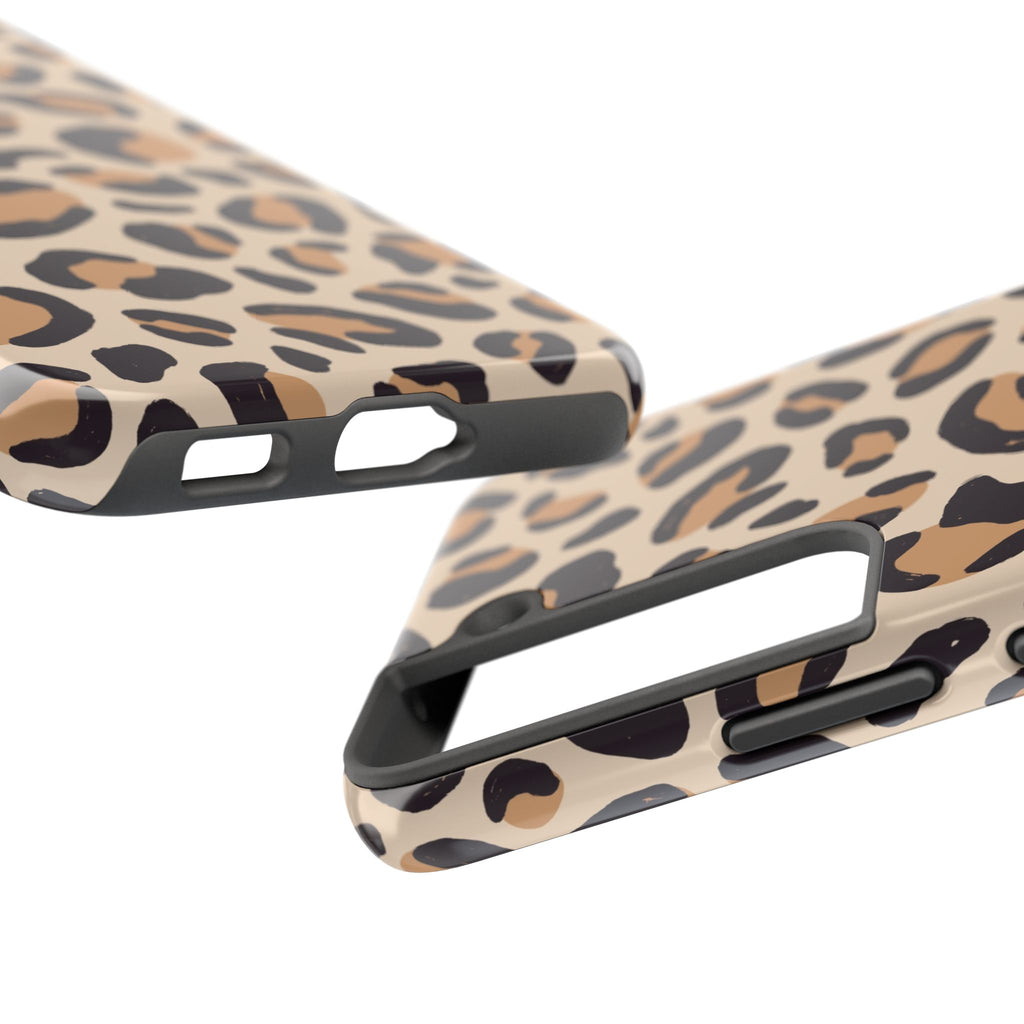 Leopard Print Tough Phone Case — Durable Slim Protective iPhone Cover