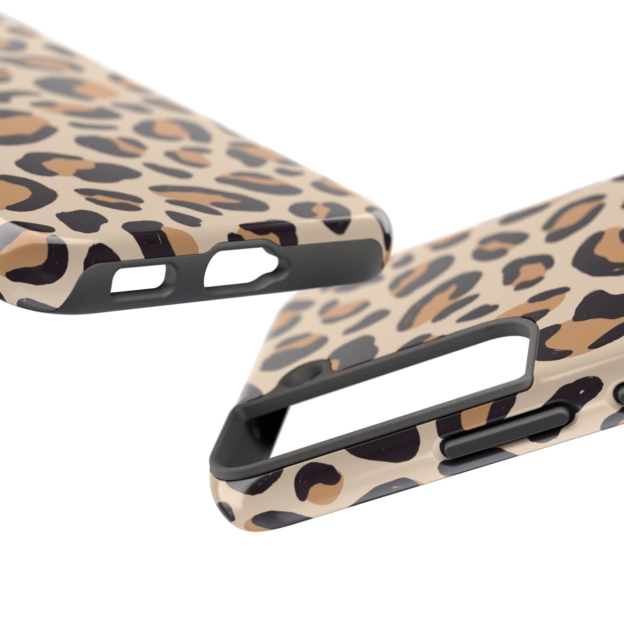 Leopard Print Tough Phone Case — Durable Slim Protective iPhone Cover