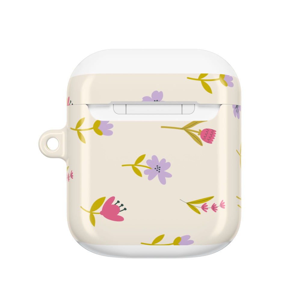 Floral Spring AirPod Case — Pastel Wildflower Protective Cover