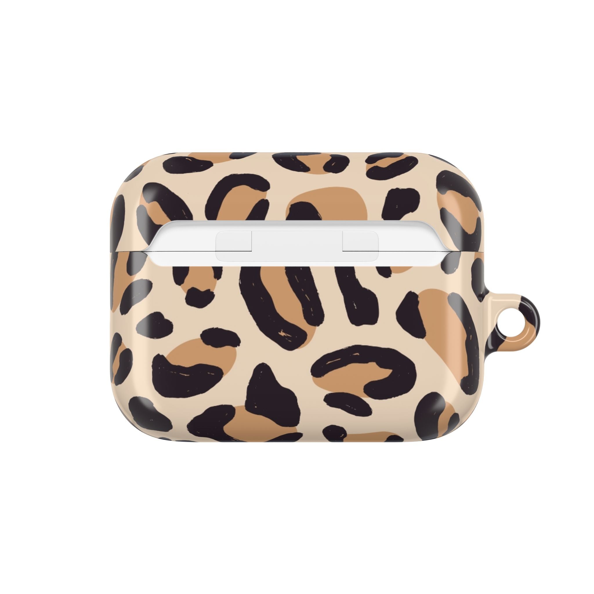 Leopard Print AirPod Case – Stylish Beige Animal Print Protective Cover