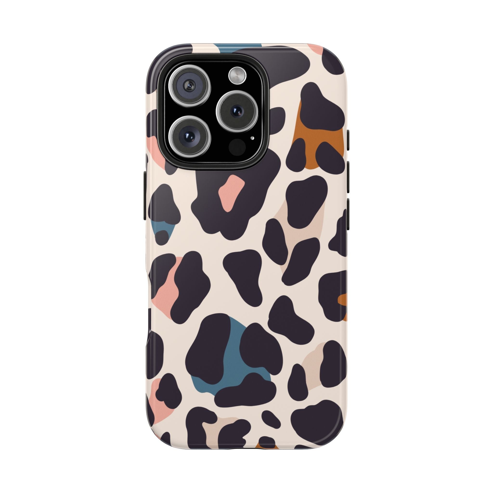 Leopard Spot Tough Phone Case — Pastel Animal Print Protective Cover