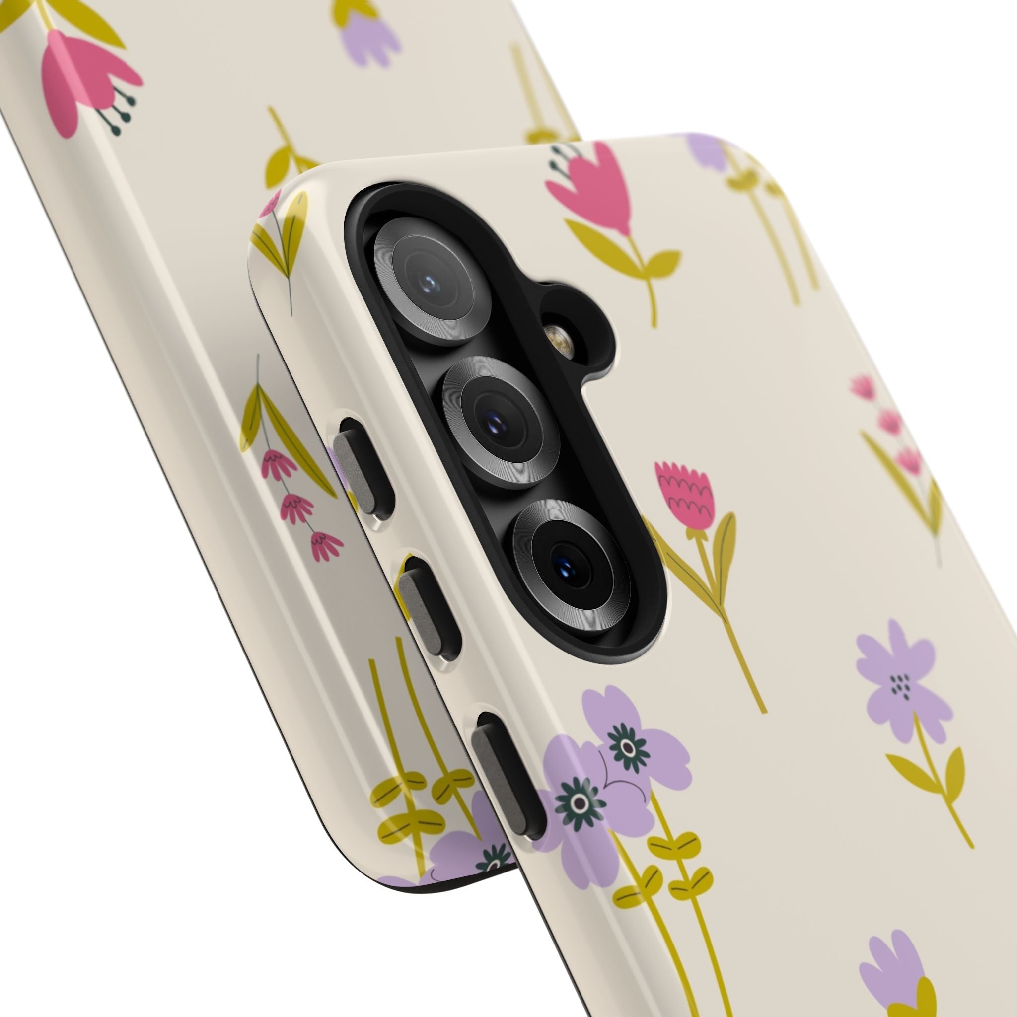 Floral Ditsy Tough Phone Case — Pastel Wildflower Protective Cover