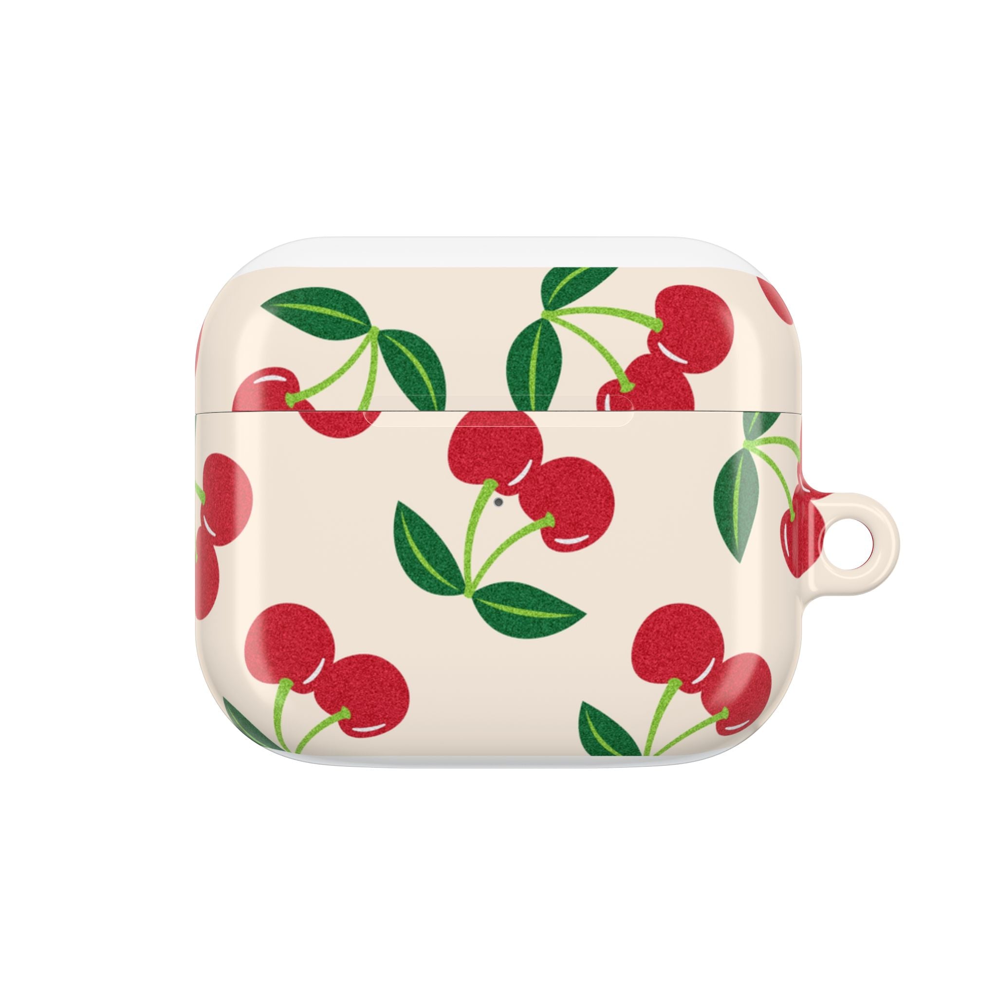 Cherry Pattern AirPod Case — Retro Red Cherry Protective Cover