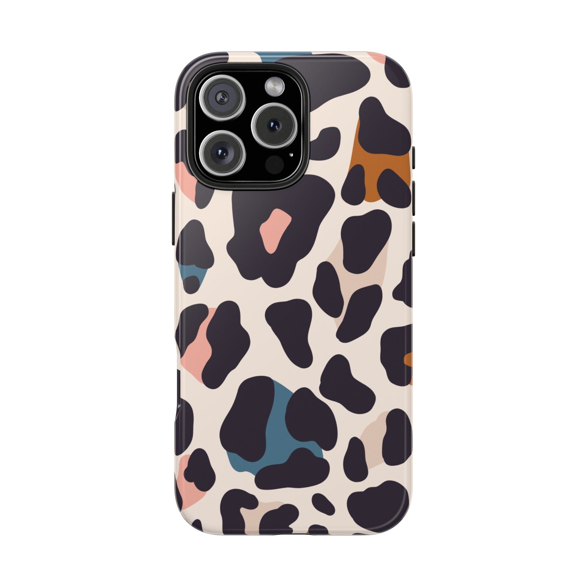 Leopard Spot Tough Phone Case — Pastel Animal Print Protective Cover