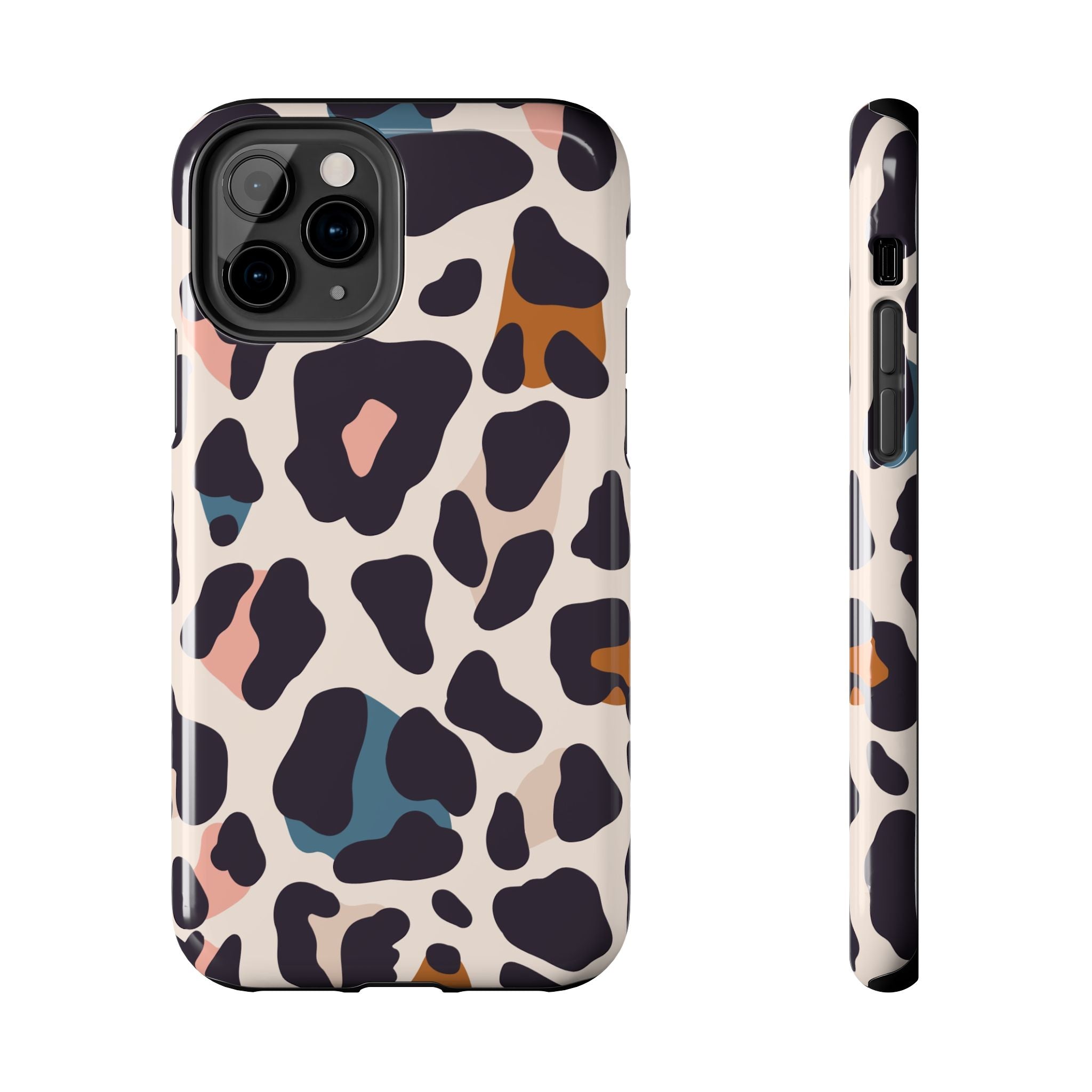 Leopard Spot Tough Phone Case — Pastel Animal Print Protective Cover