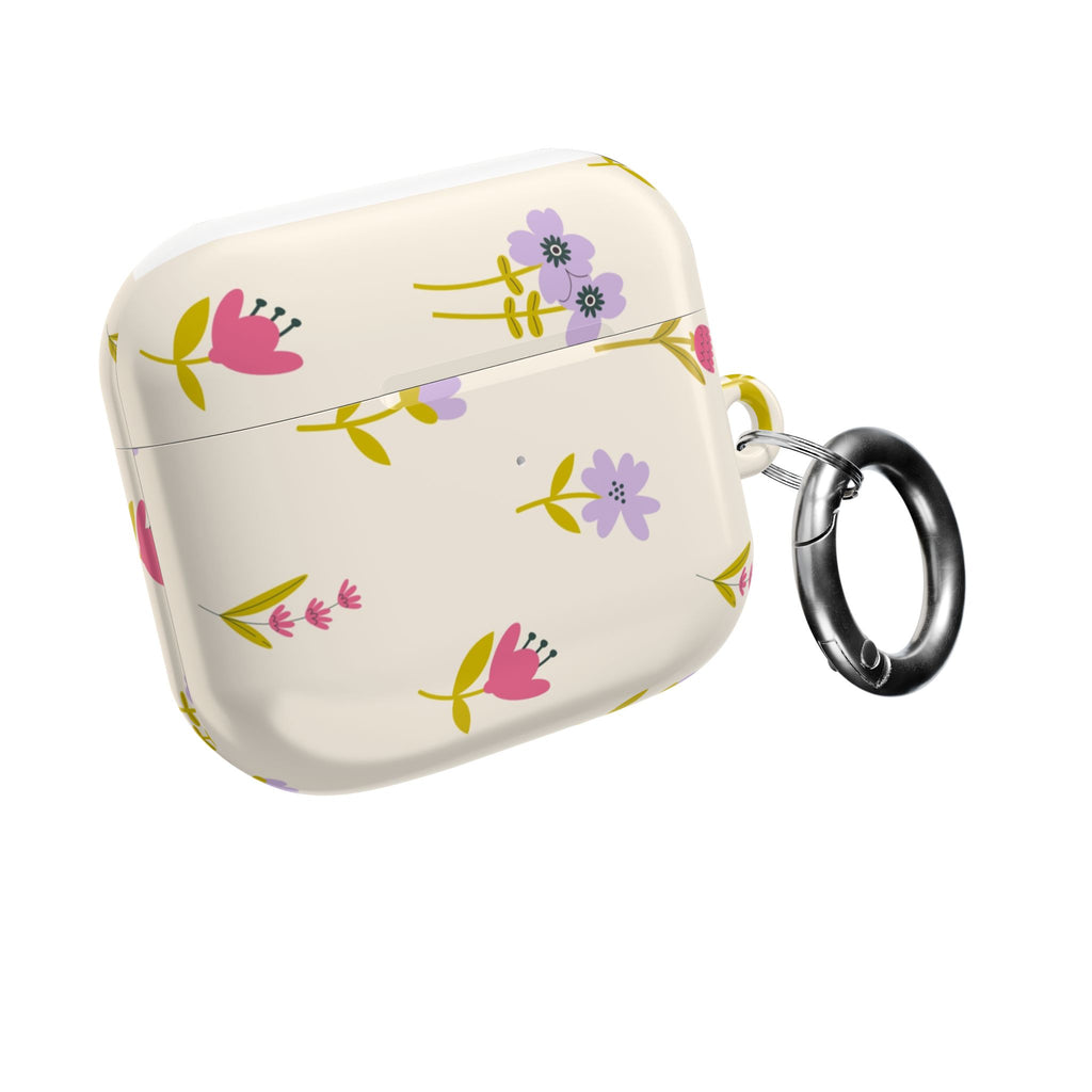 Floral Spring AirPod Case — Pastel Wildflower Protective Cover