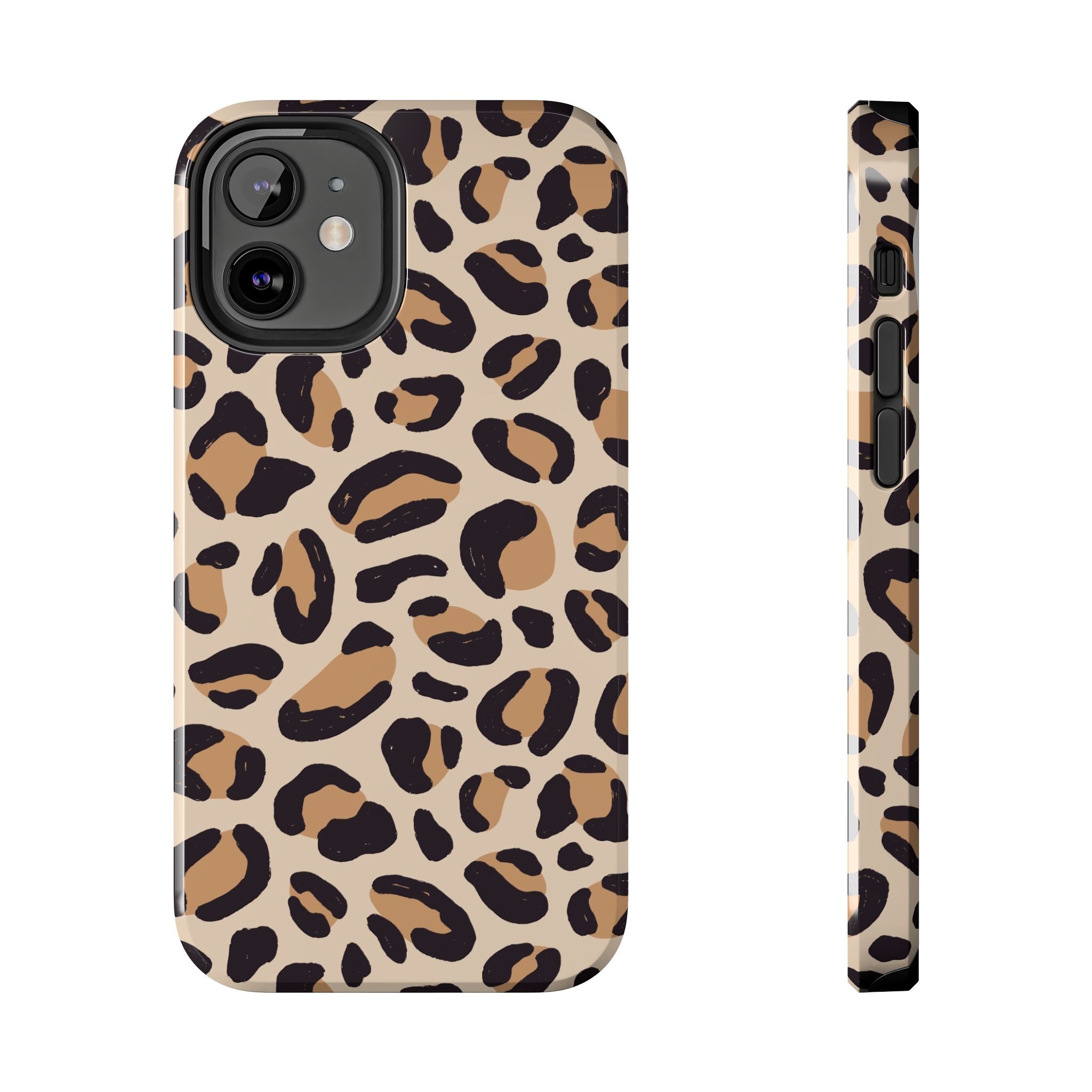 Leopard Print Tough Phone Case — Durable Slim Protective iPhone Cover
