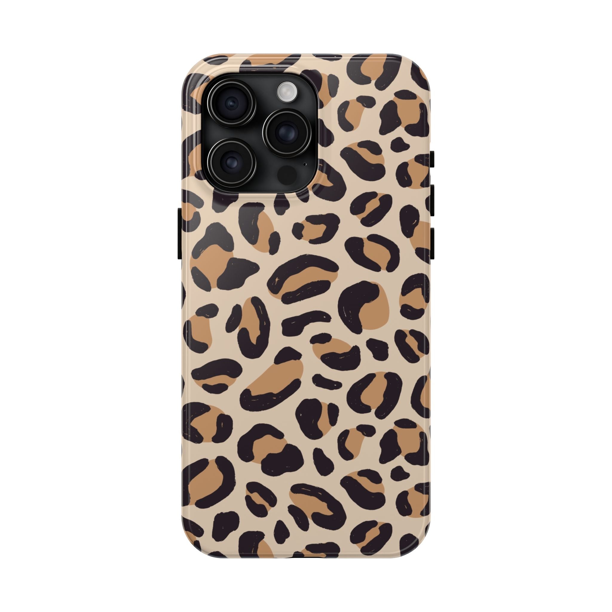 Leopard Print Tough Phone Case — Durable Slim Protective iPhone Cover