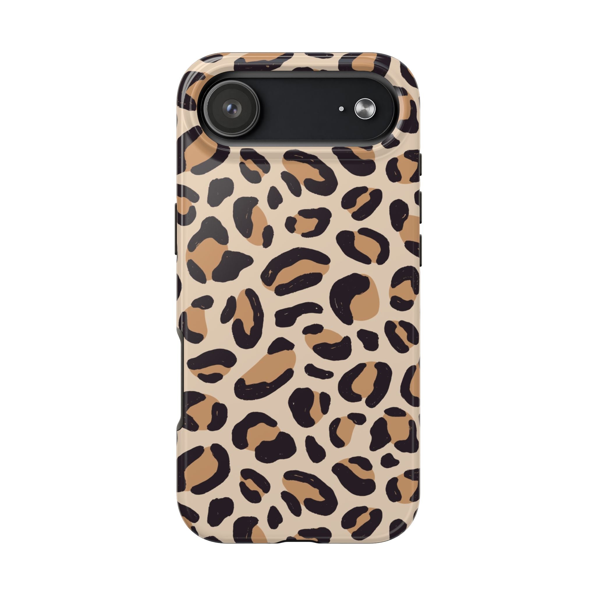 Leopard Print Tough Phone Case — Durable Slim Protective iPhone Cover