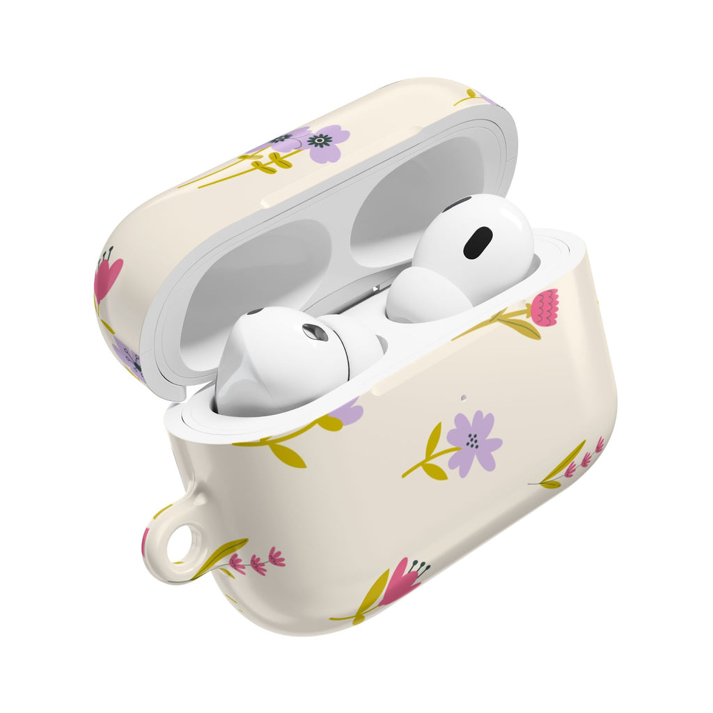 Floral Spring AirPod Case — Pastel Wildflower Protective Cover