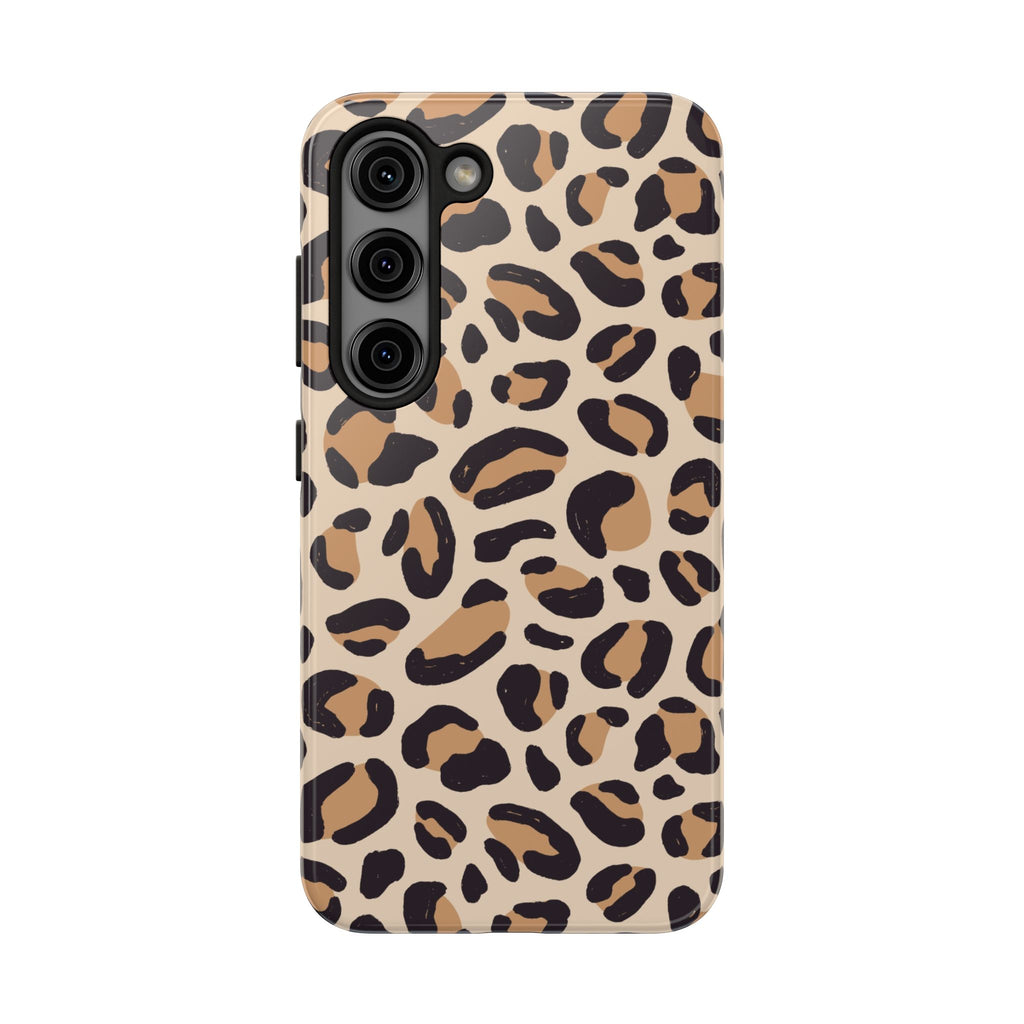 Leopard Print Tough Phone Case — Durable Slim Protective iPhone Cover