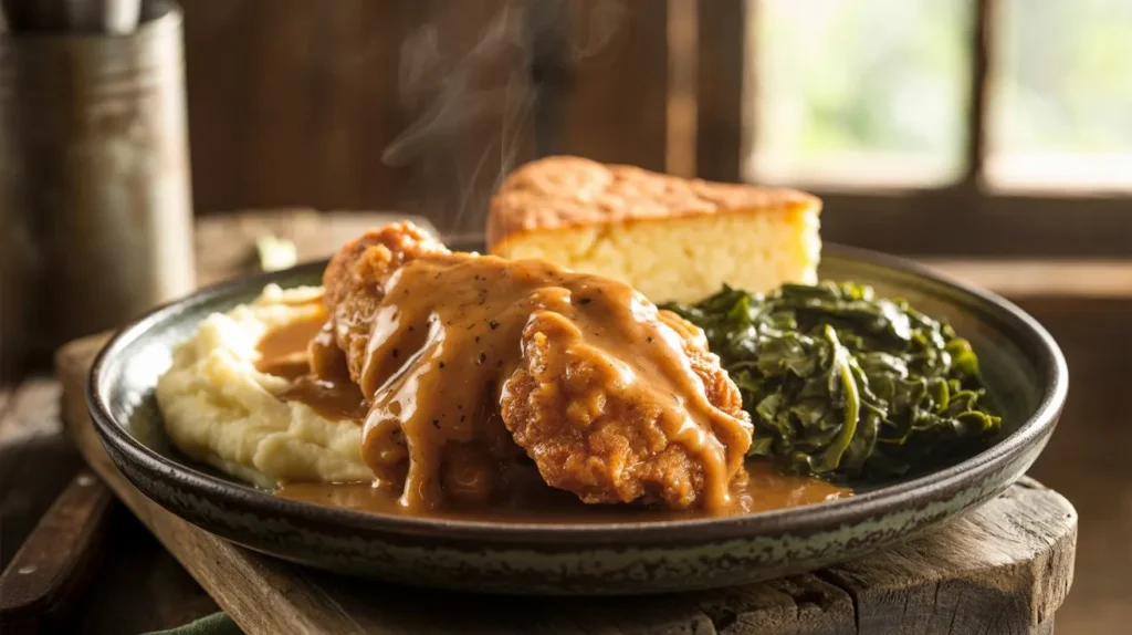 smothered chicken and gravy