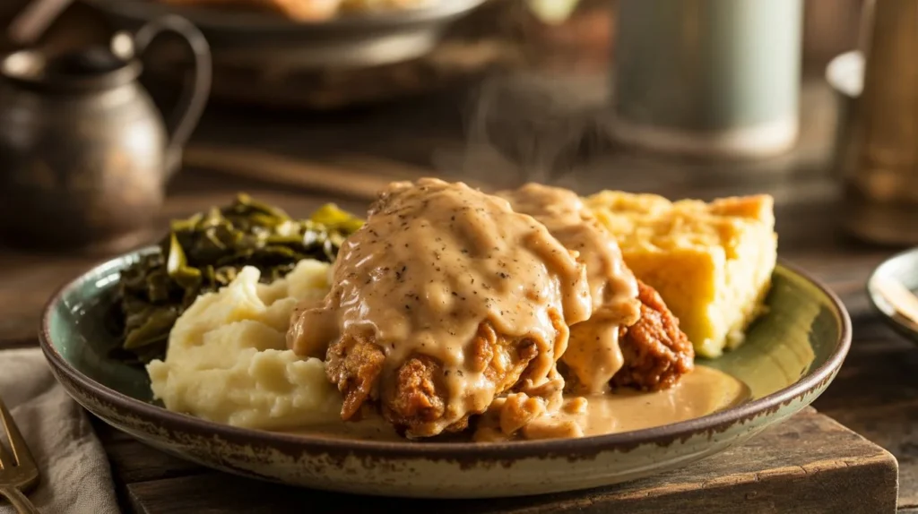 smothered chicken and gravy