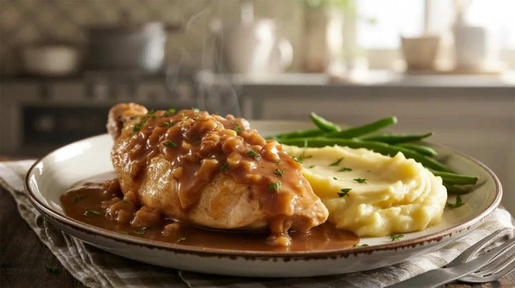 smothered chicken breast