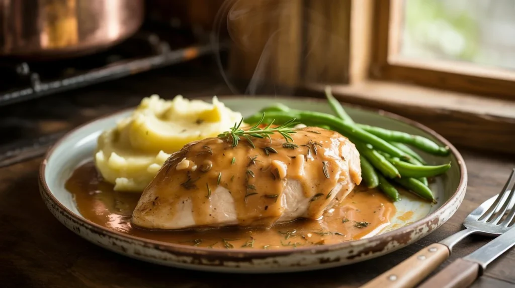 smothered chicken breast