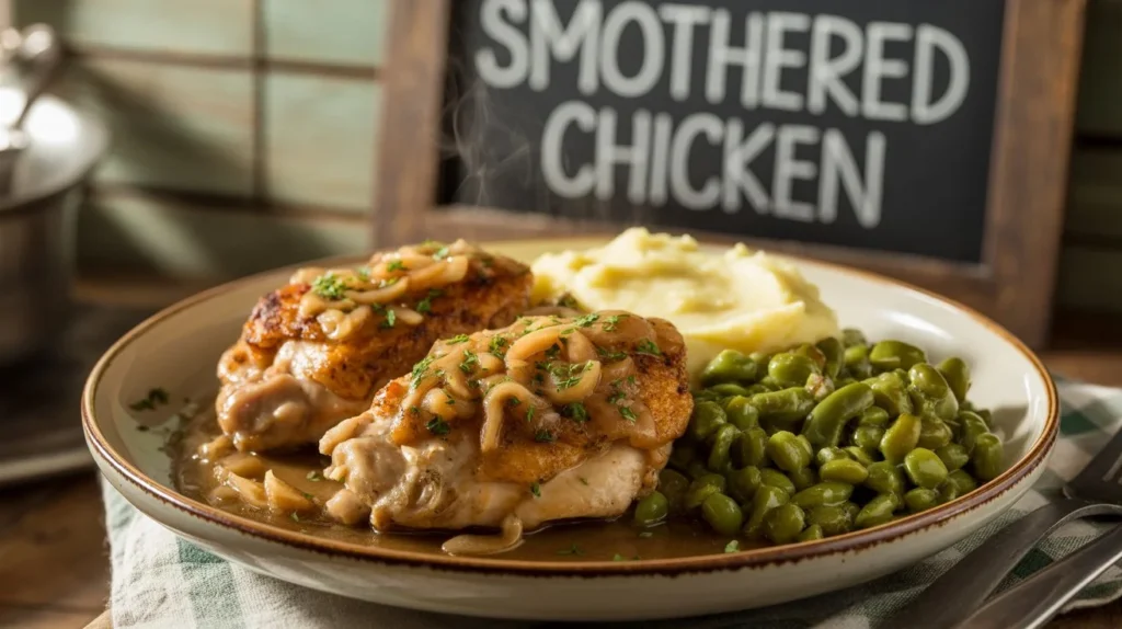 smothered chicken thighs