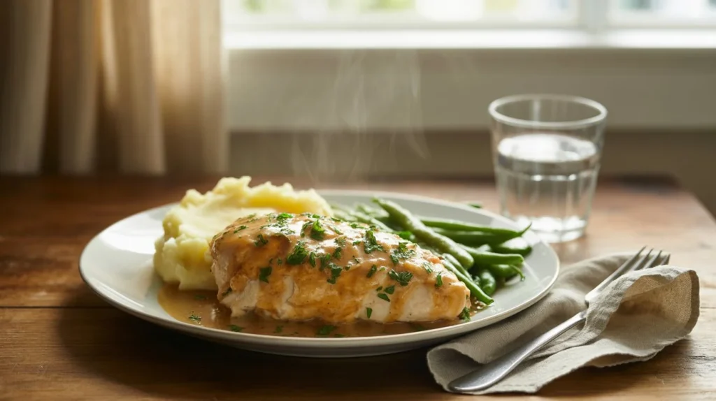 smothered chicken breast
